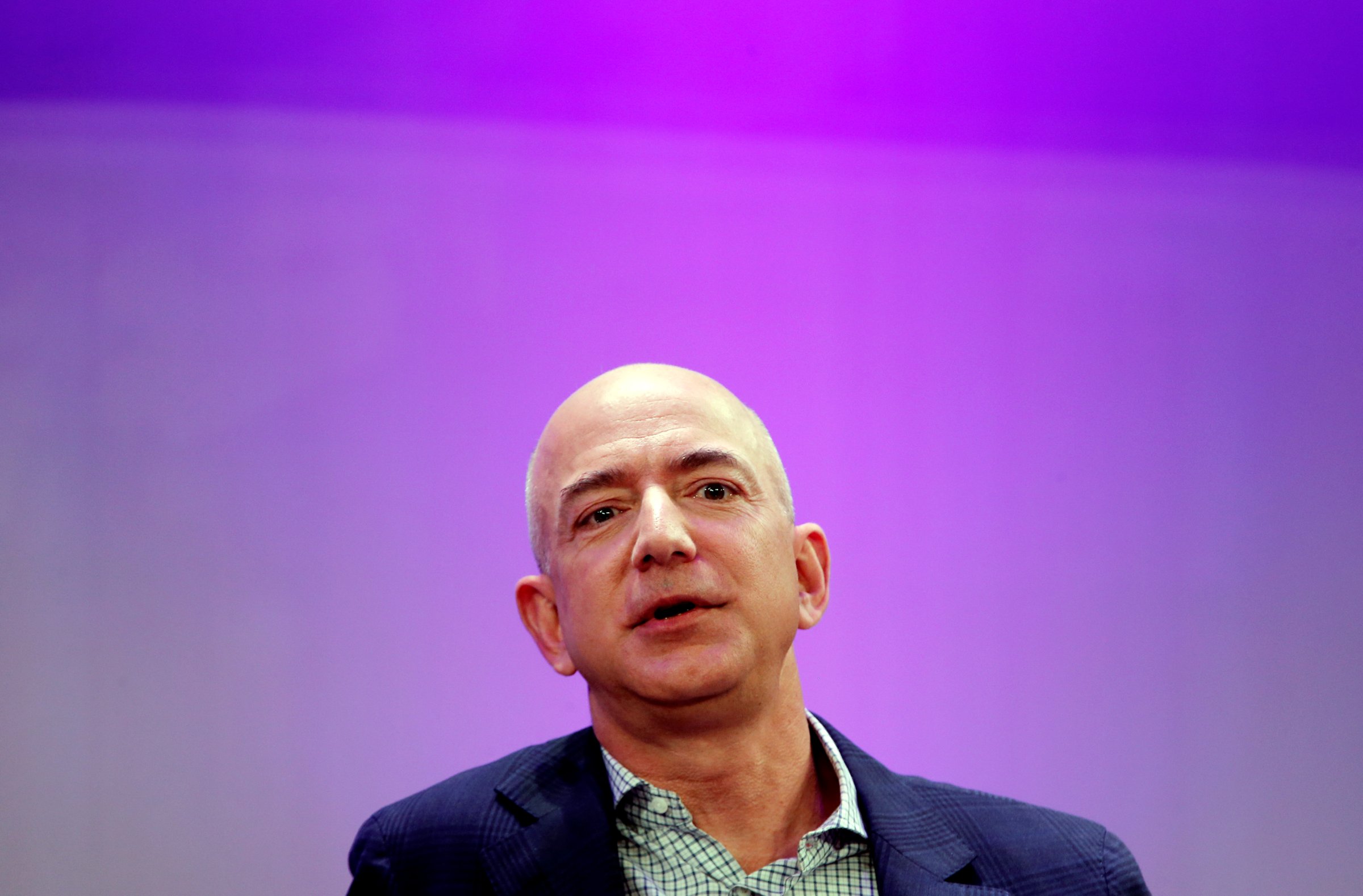 Amazon President, Chairman and CEO Jeff Bezos speaks at the Business Insider's "Ignition Future of Digital" conference in New York City on Dec. 2, 2014.