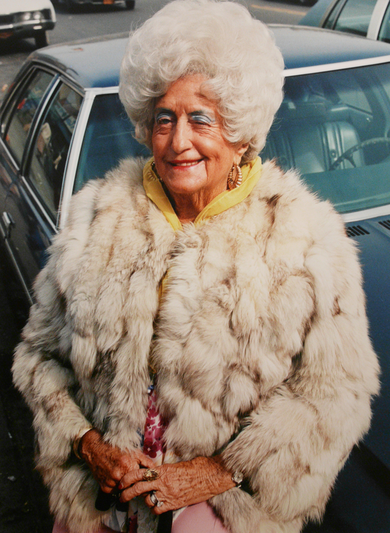 Woman with Fur Coat, Brighton Beach, Brooklyn, NY, 1982