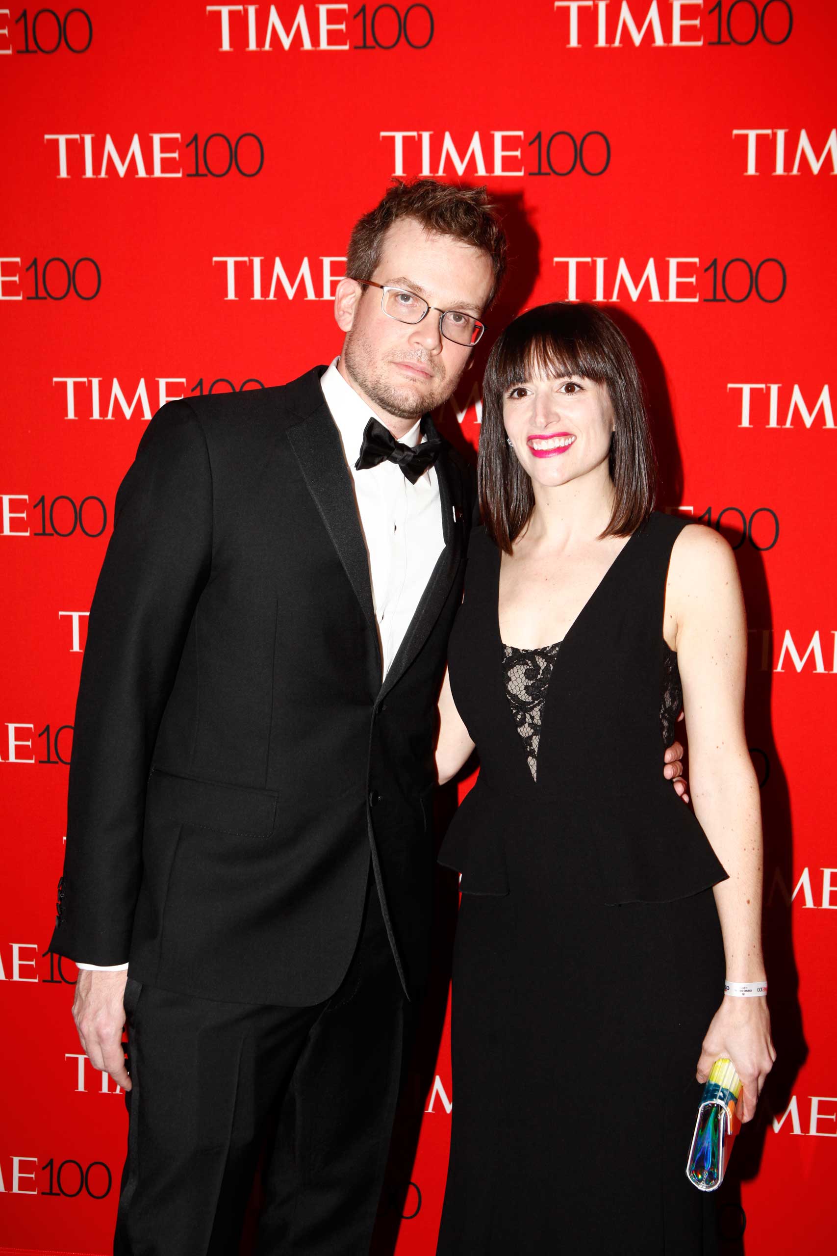 John Green and Sarah Urist Green attend the TIME 100 Gala at Jazz at Lincoln Center in New York City on Apr. 21, 2015. (Andrew Hinderaker for TIME)