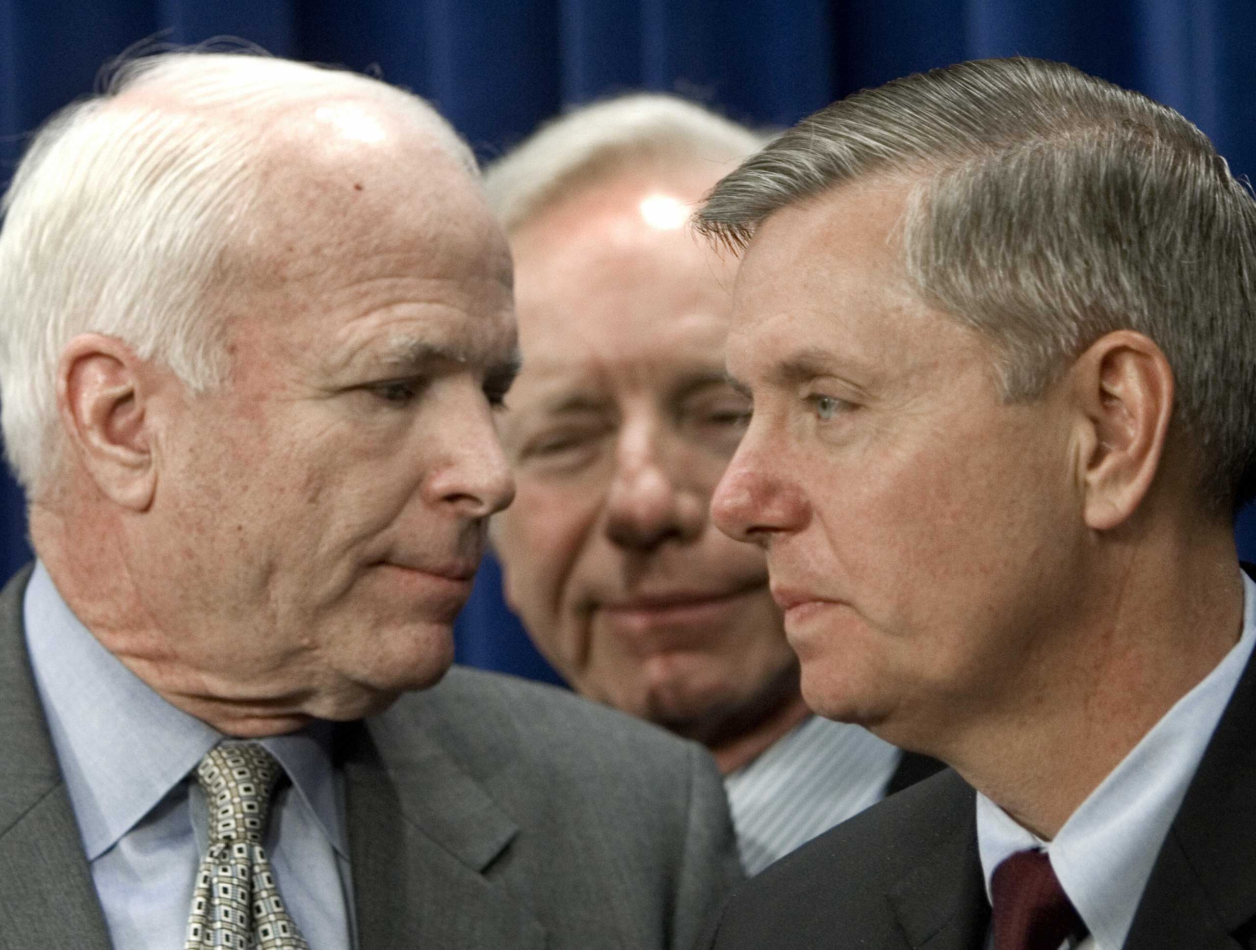 During their time in the Senate together, Arizona Sen. John McCain, Connecticut Sen. Joe Lieberman and South Carolina Sen. Lindsey Graham became close friends.