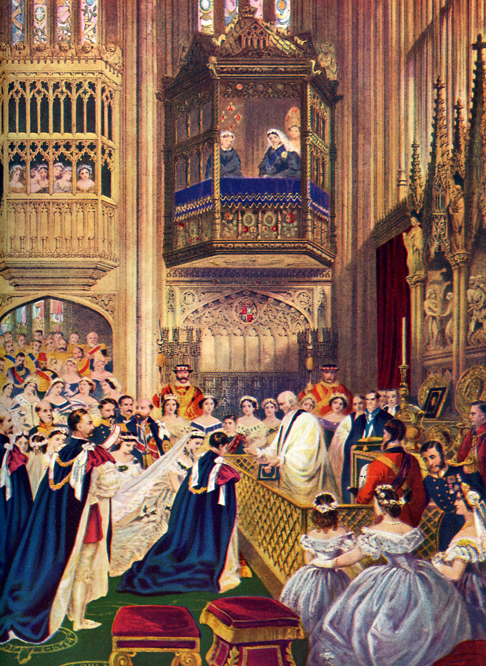 The Prince of Wales marriage to Alexandra of Denmark at St. George 's Chapel, Windsor on March 10, 1863.