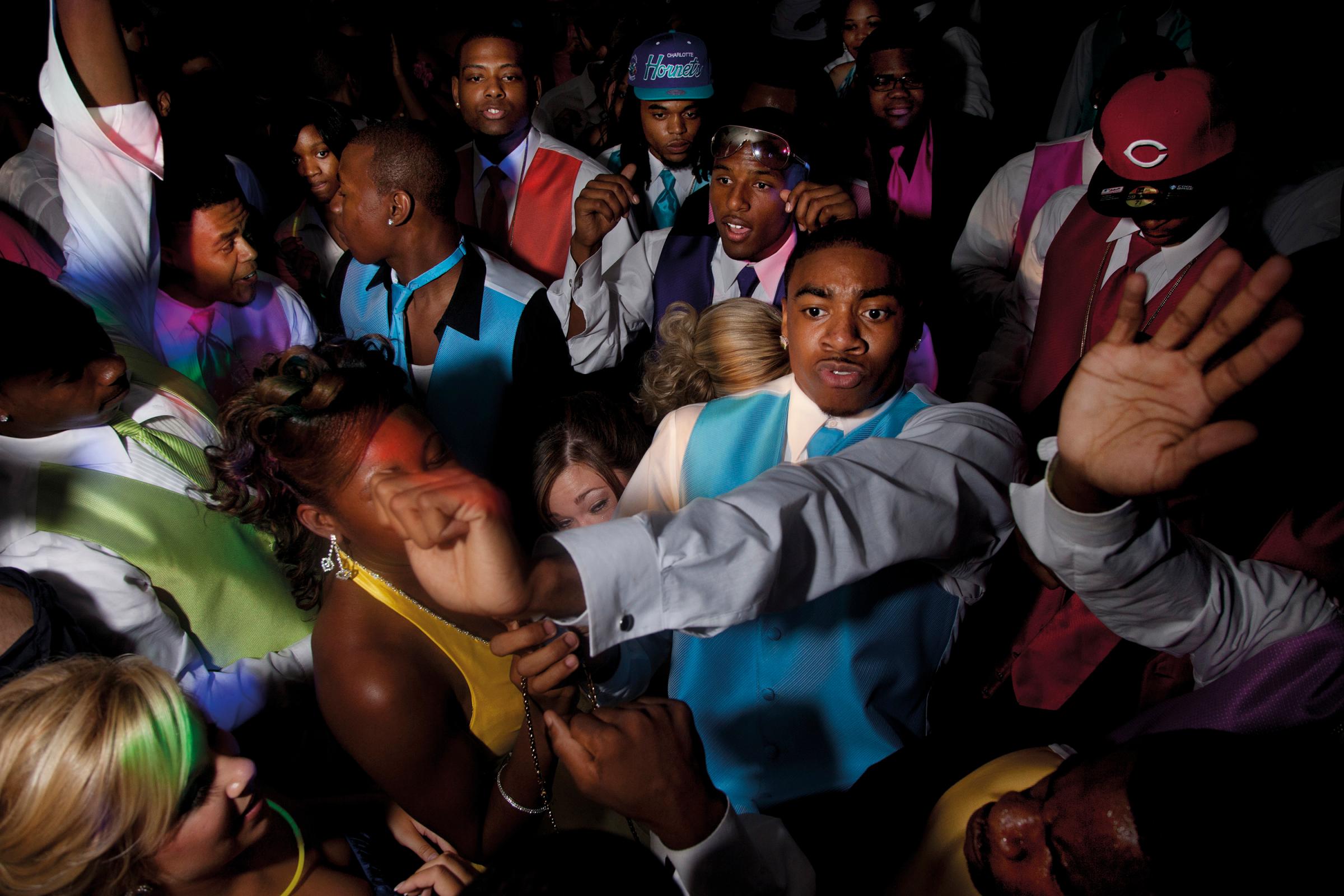 Dance floor at the integrated prom, 2011