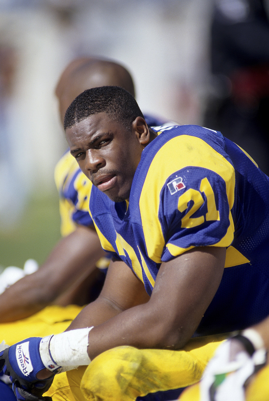 Lawrence Phillips in 1996 in Charlotte, NC. (Joe Robbins—Getty Images)