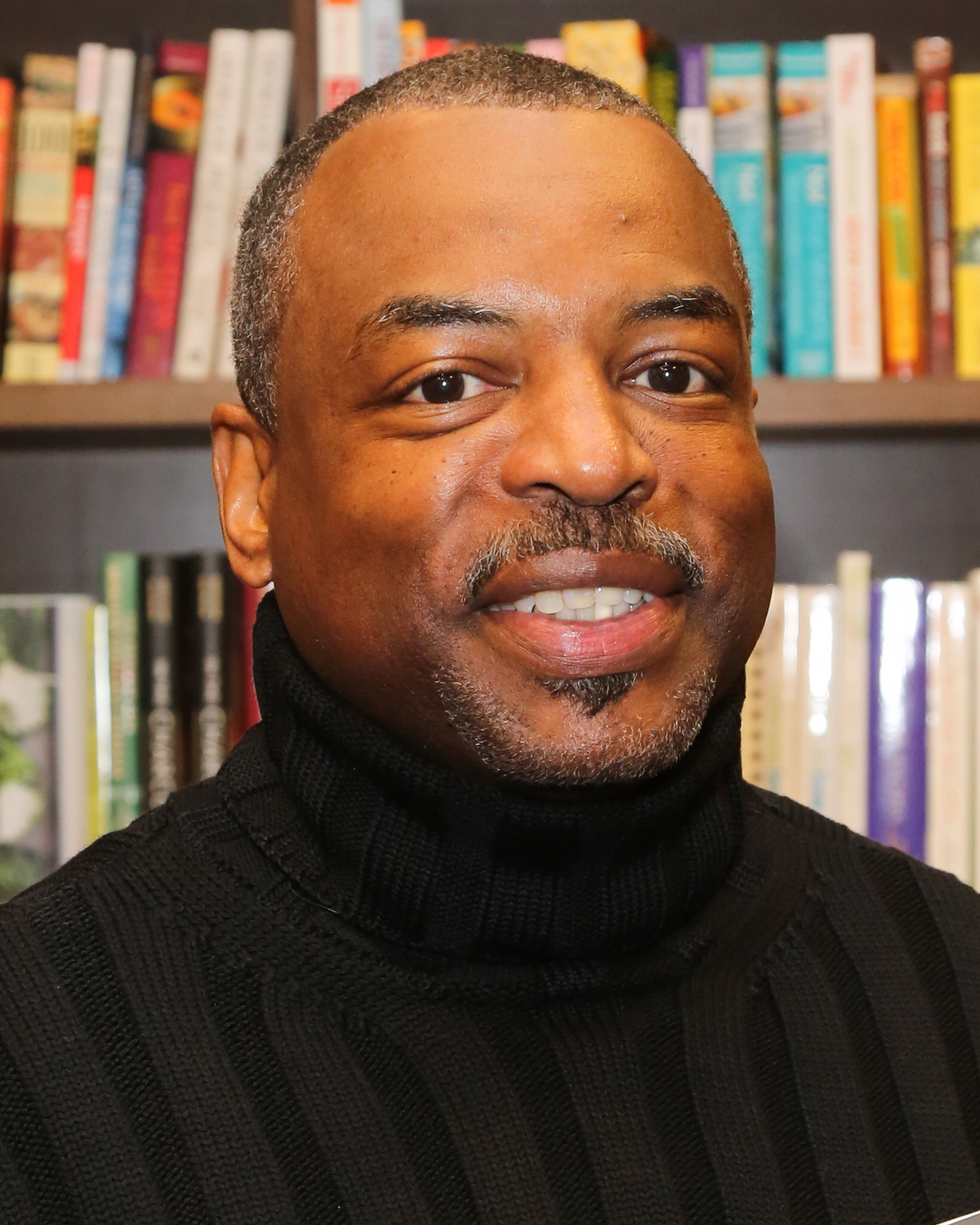 Actor LeVar Burton signs and discusses his new book "The Rhino Who Swallowed A Storm" at Barnes &amp; Noble Booksellers on December 20, 2014 in Burbank, California.