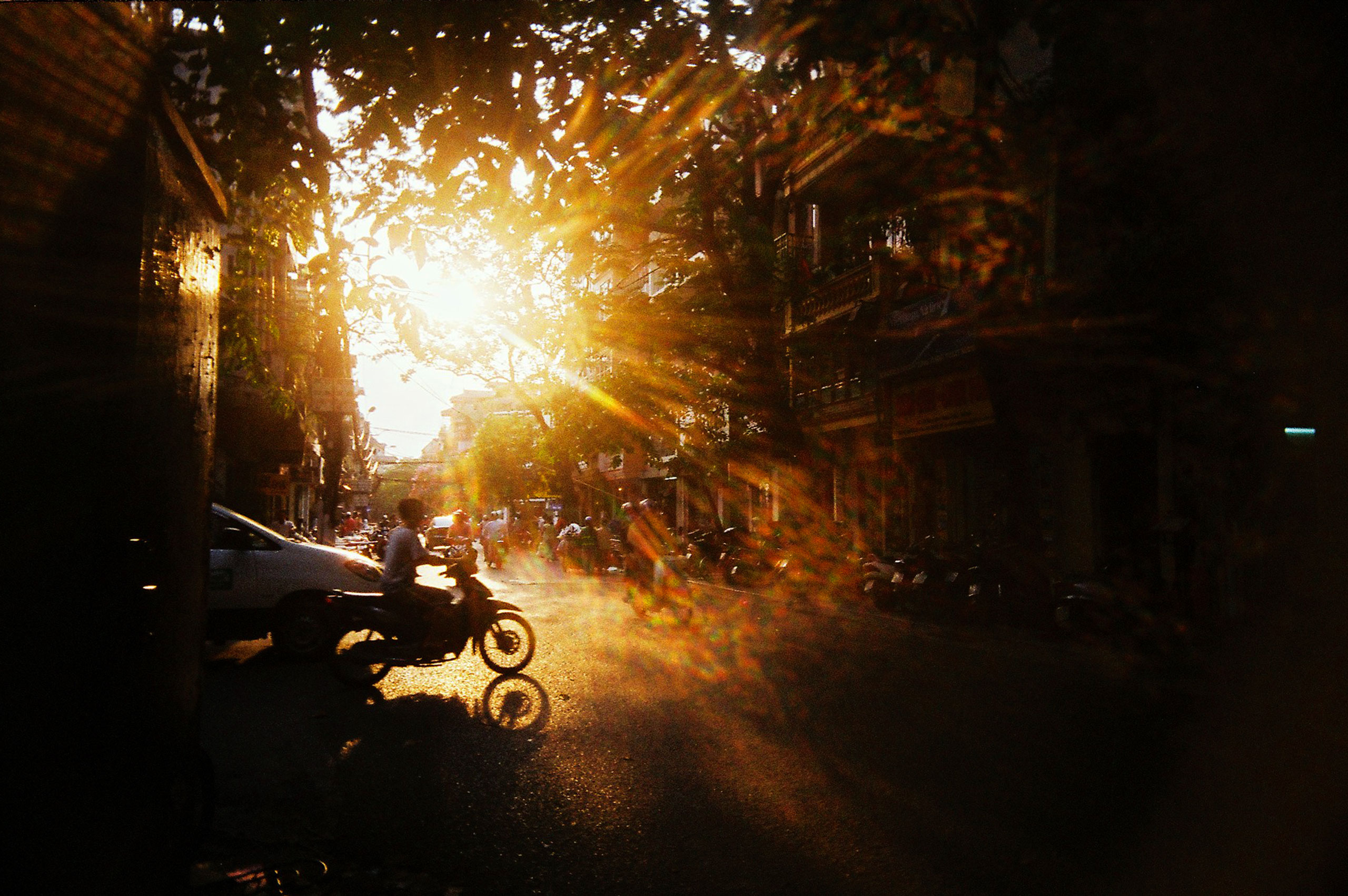 Hanoi's street in an afternoon in May, 2010.