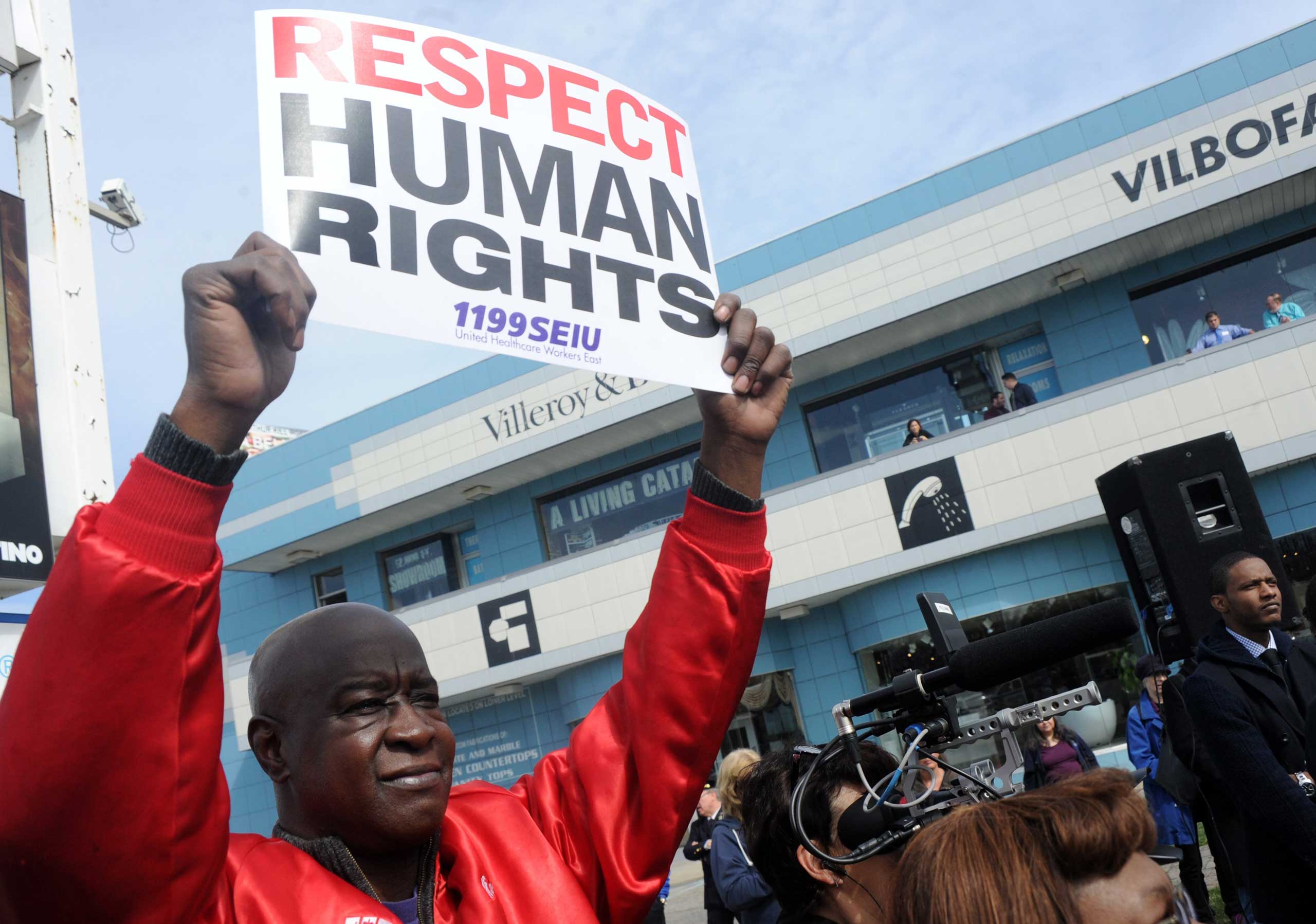 March2Justice demonstration calling for criminal justice reform, Staten Island, New York, April 13, 2015. (MediaPunch/REX Shutterstock)