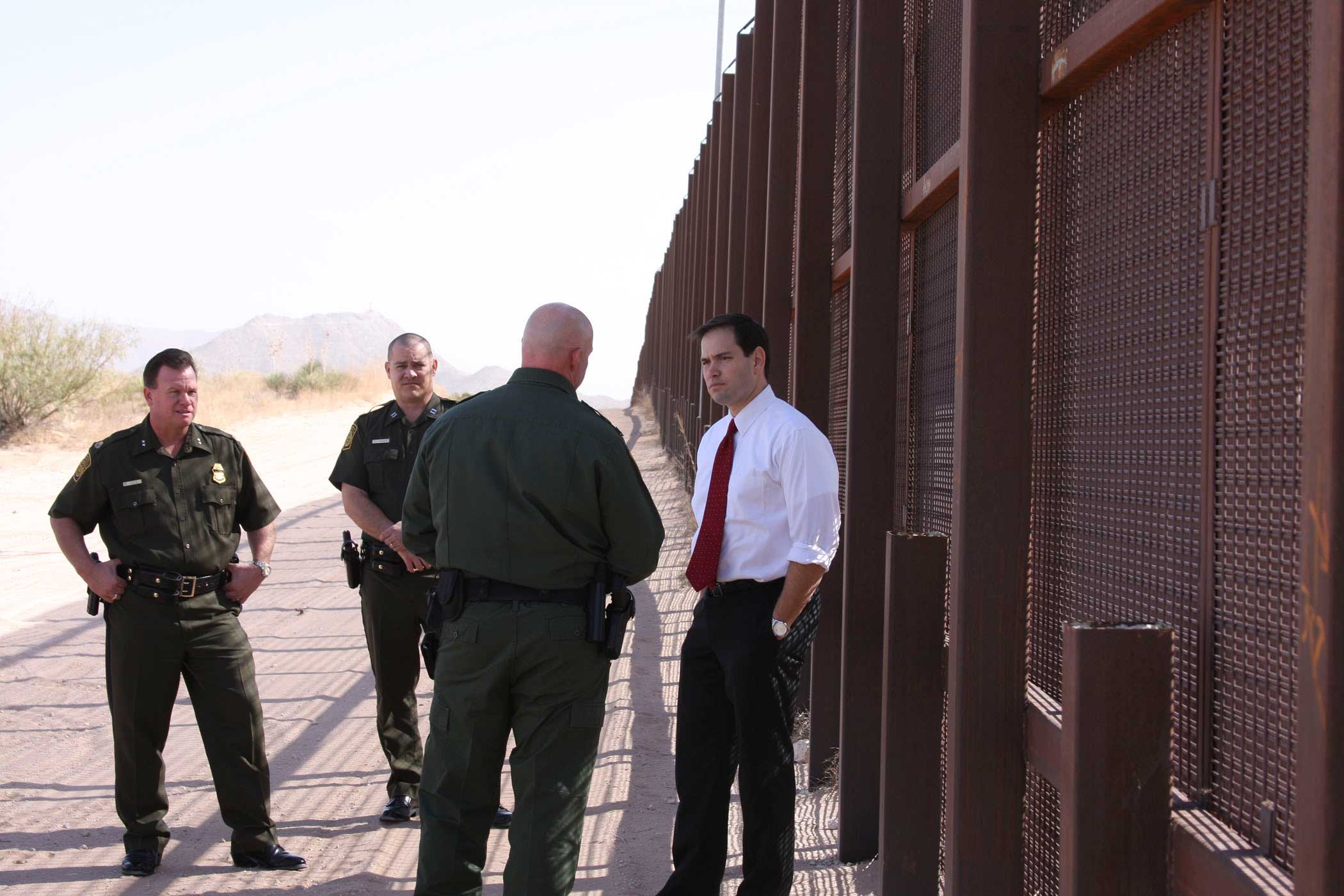 Courtesy Senator Marco Rubio Senator Marco Rubio during a visit to the El Paso sector of the United States/Mexico border on Nov. 4, 2011.