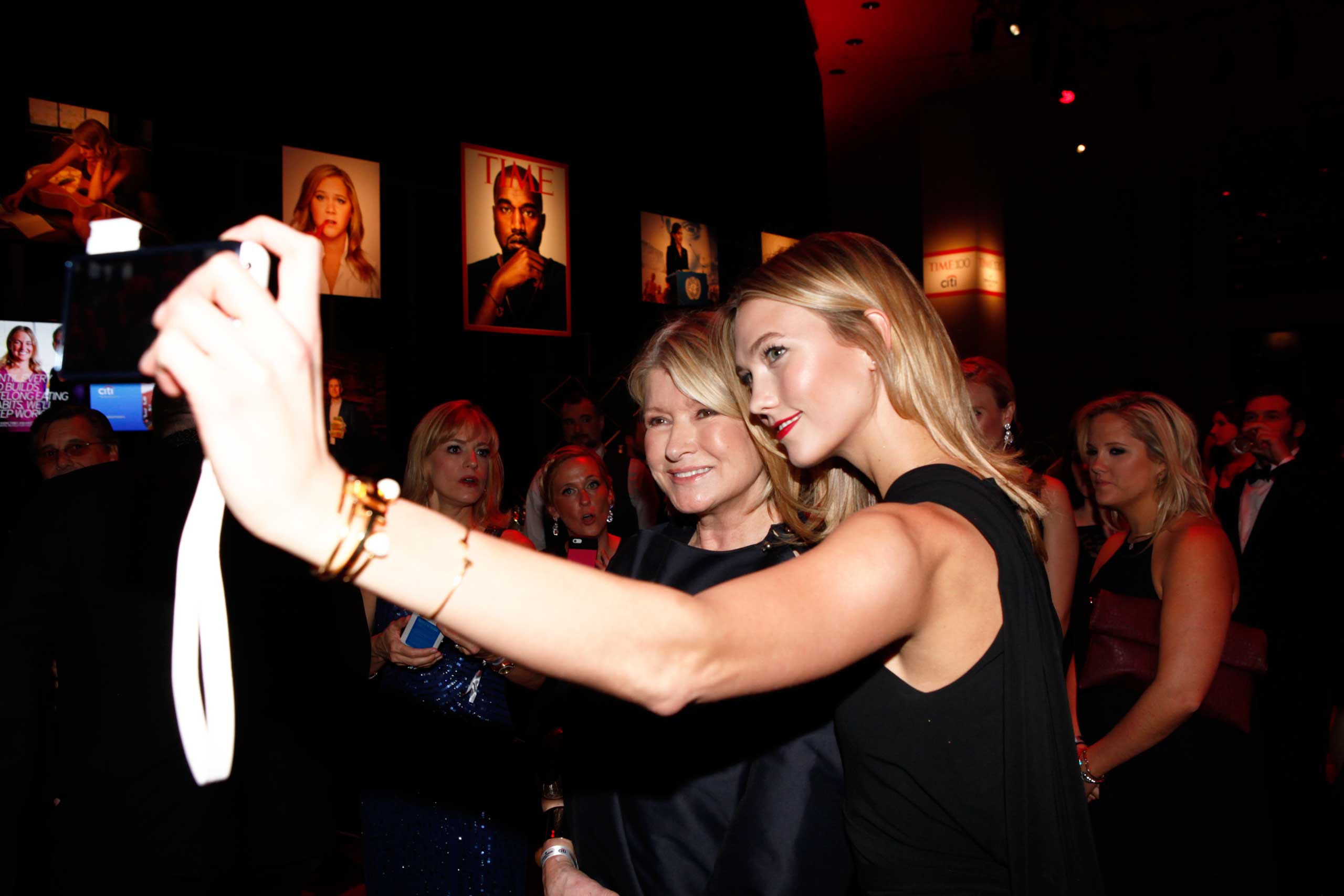 Martha Stewart and Karlie Kloss attend the TIME 100 Gala at Jazz at Lincoln Center in New York City on April 21, 2015. (Andrew Hinderaker for TIME)