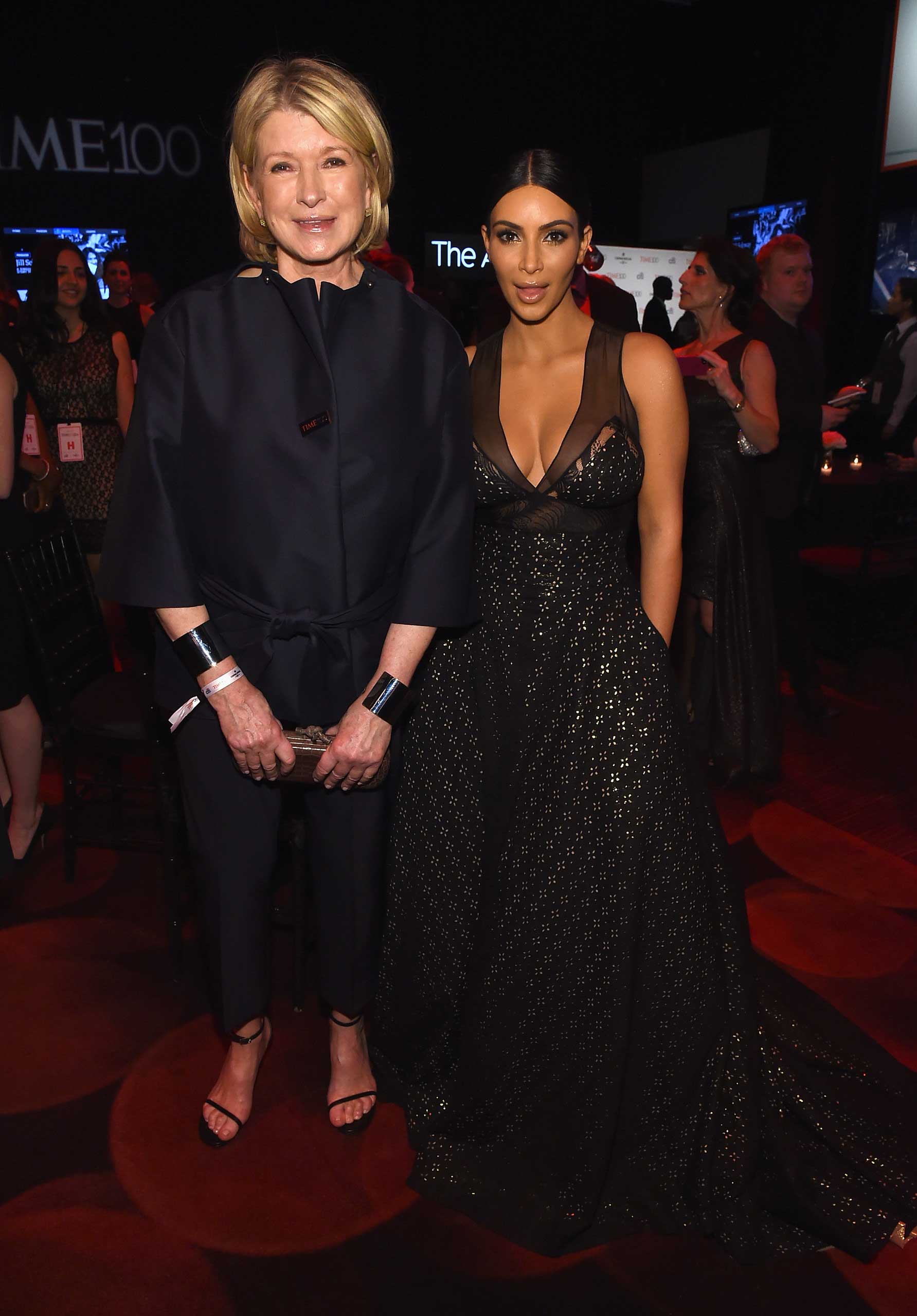 Martha Stewart and Kim Kardashian West attend the TIME 100 Gala at Jazz at Lincoln Center in New York City on Apr. 21, 2015. (Larry Busacca—Getty Images for TIME)