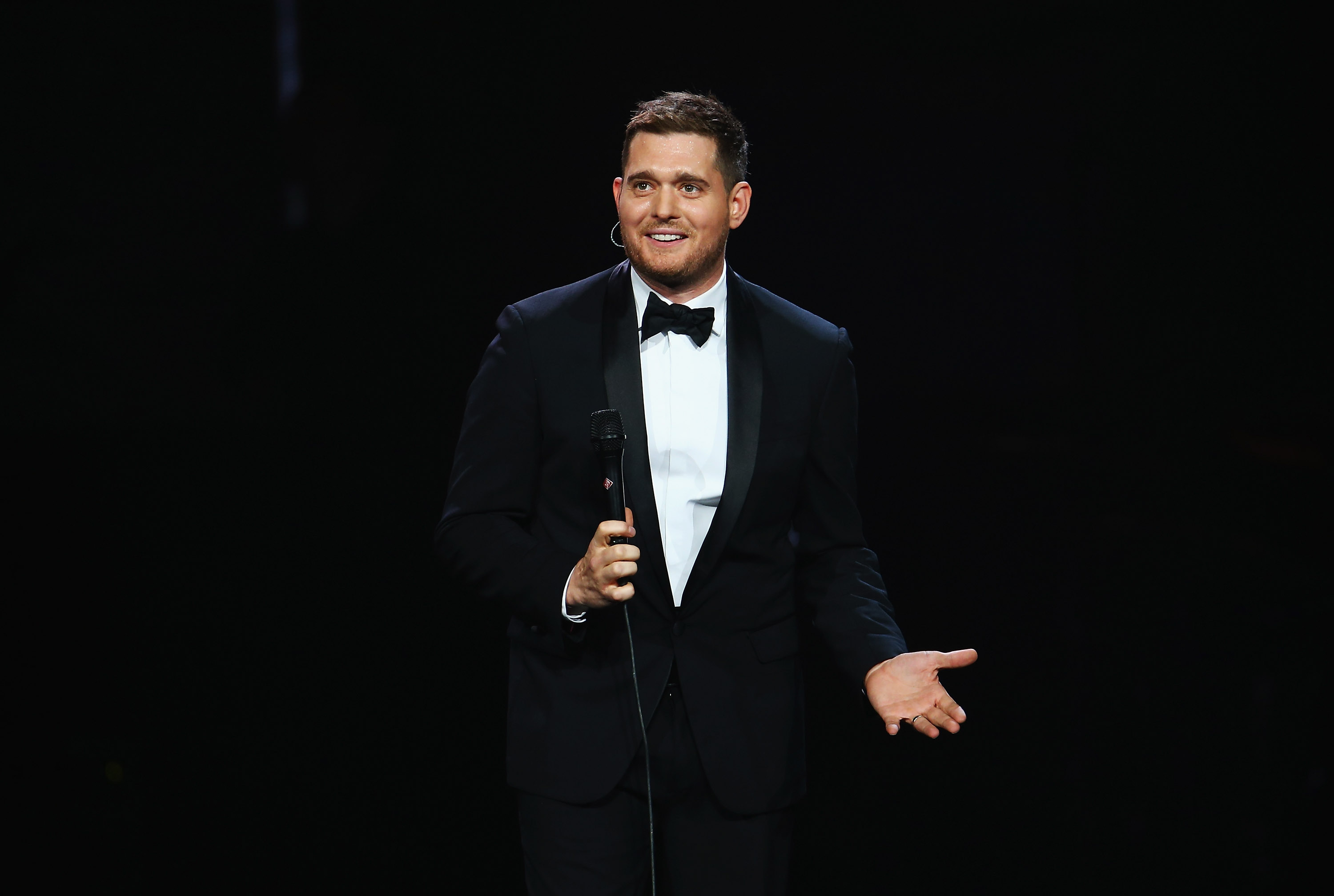 Michael Buble performs live at Allphones Arena on May 9, 2014 in Sydney, Australia.