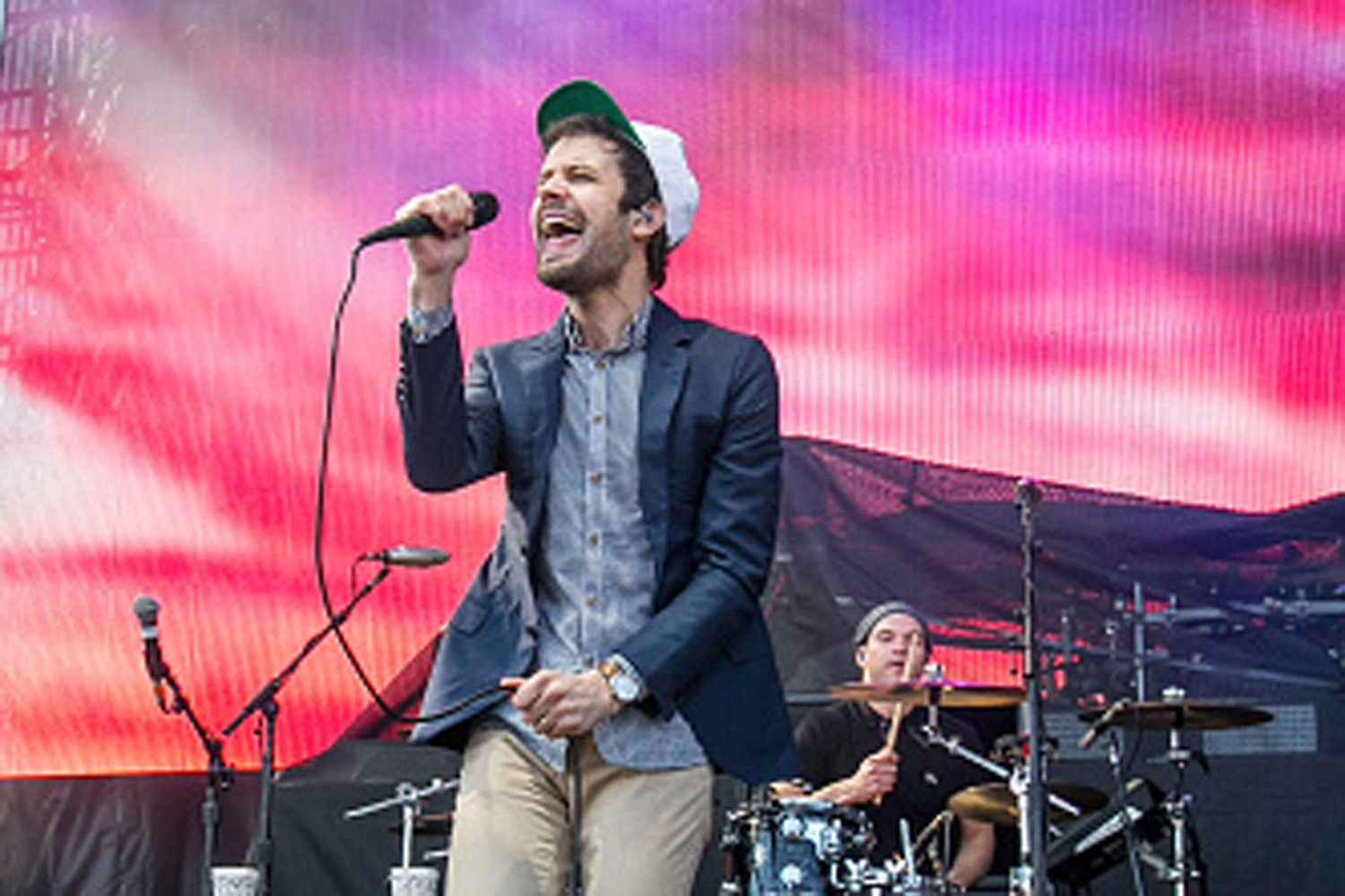 Michael Angelakos of Passion Pit performs on April 4, 2015, in Indianapolis, Indiana. (Scott Legato/FilmMagic—Getty Images)