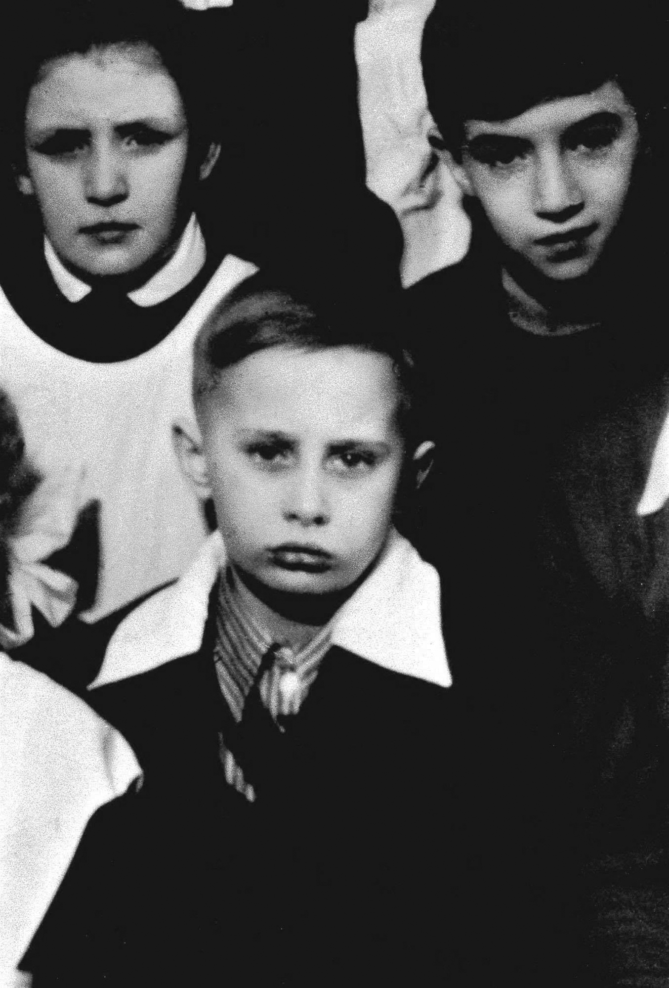 A class photo of Vladimir Putin in St. Petersburg, circa 1960.