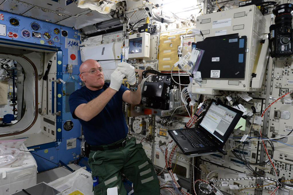Working on #ISS research today &amp; how micro gravity impacts aging and muscles of the C Elegan roundworm. #YearInSpace