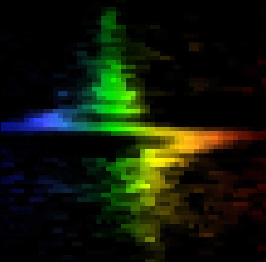 The Signature of a Supermassive Black Hole:
                              This colorful 'zigzag' is the signature of a supermassive black hole in the center of galaxy M84, discovered by Hubble Space Telescope's Space Telescope Imaging Spectrograph (STIS). M84 is located in the Virgo Cluster of galaxies, 50 million light-years from Earth.Image released on May 12, 1997