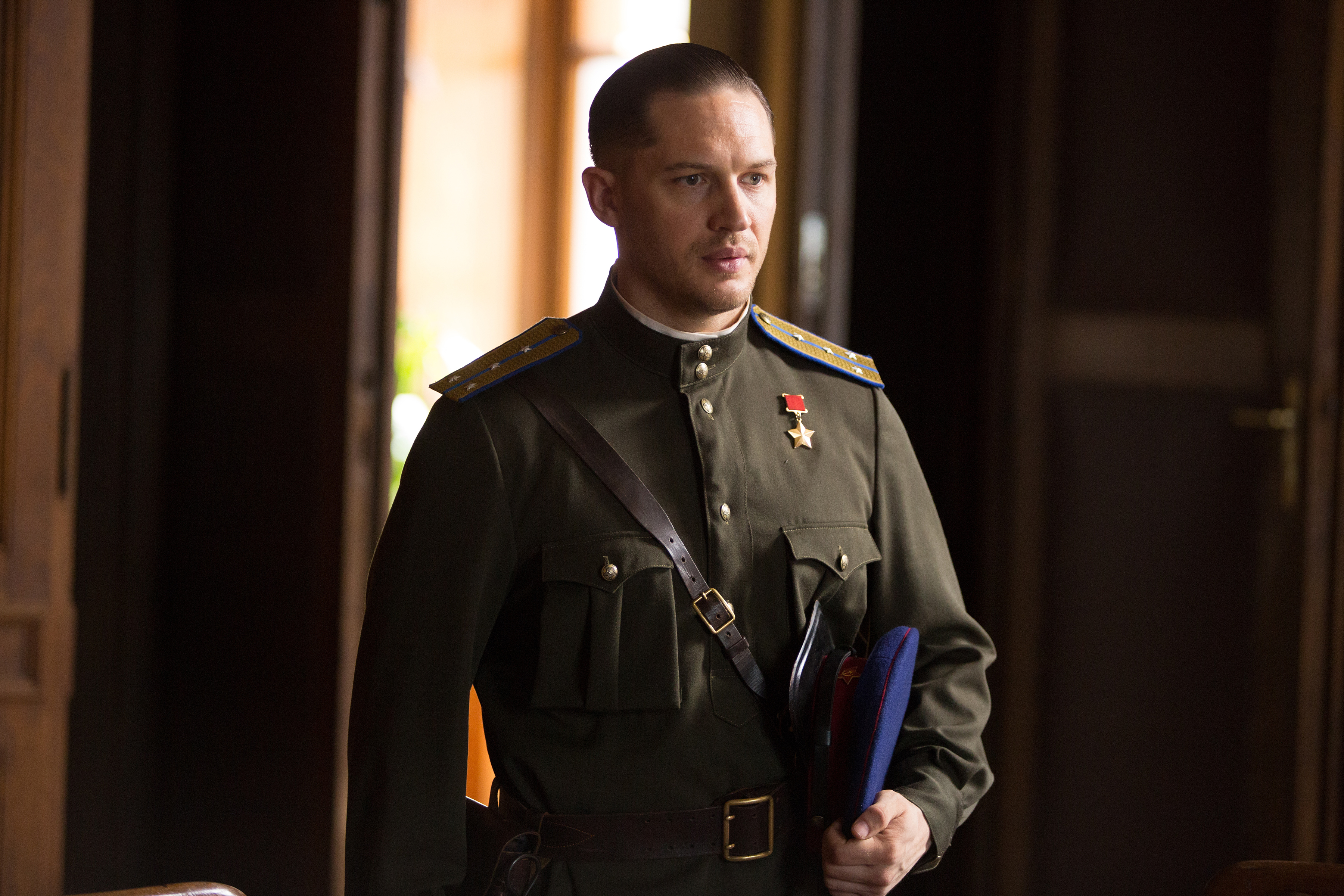 In this image released by Lionsgate, Tom Hardy appears in a scene from the film, "Child 44." (Larry Horricks—AP)