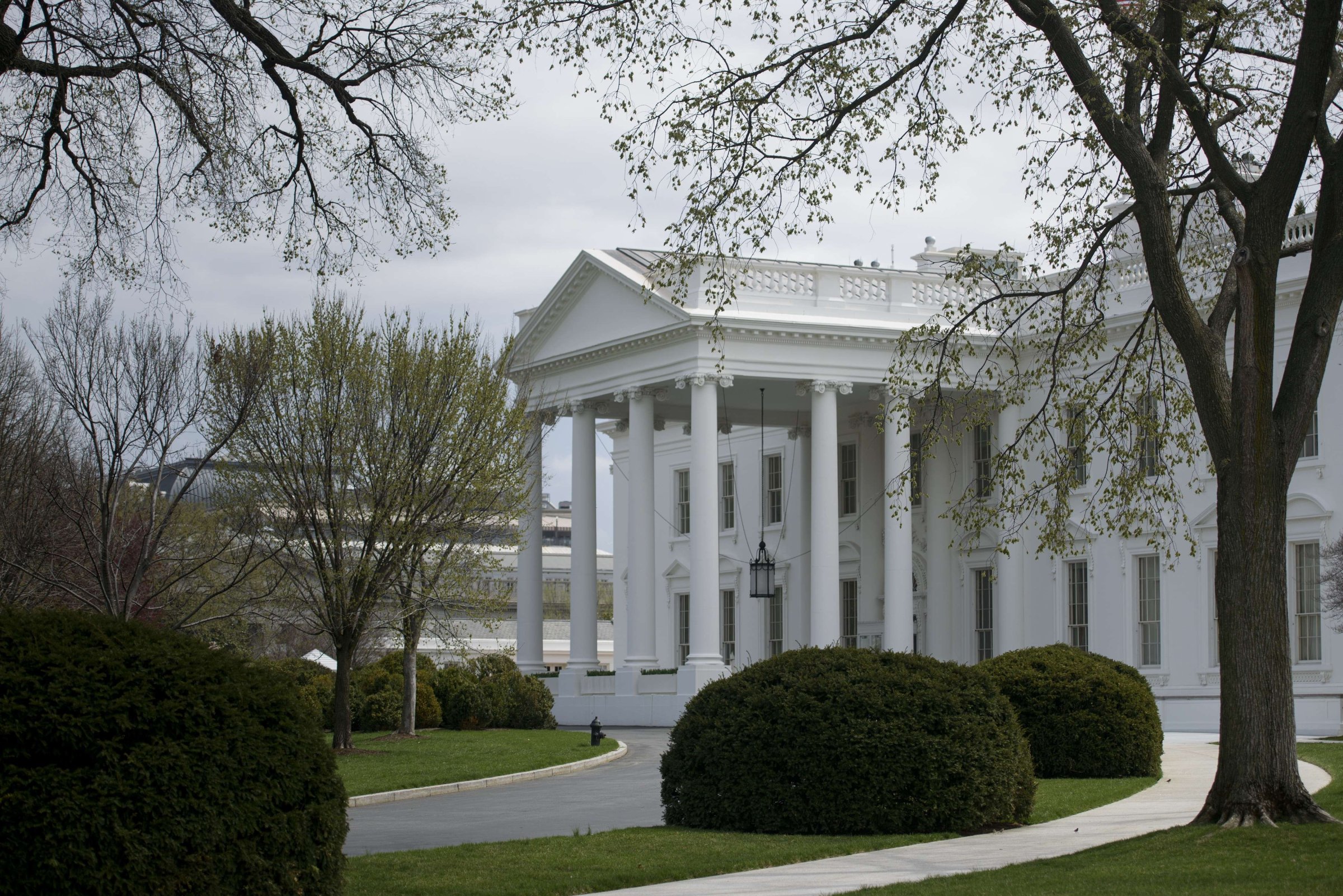 The White House seen on April 7, 2015 in Washington.