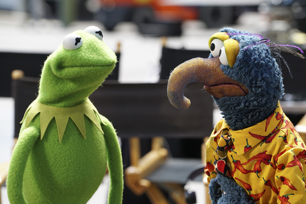 Kermit and Gonzo in ABC's new mockumentary The Muppets (Eric McCandless/ABC)