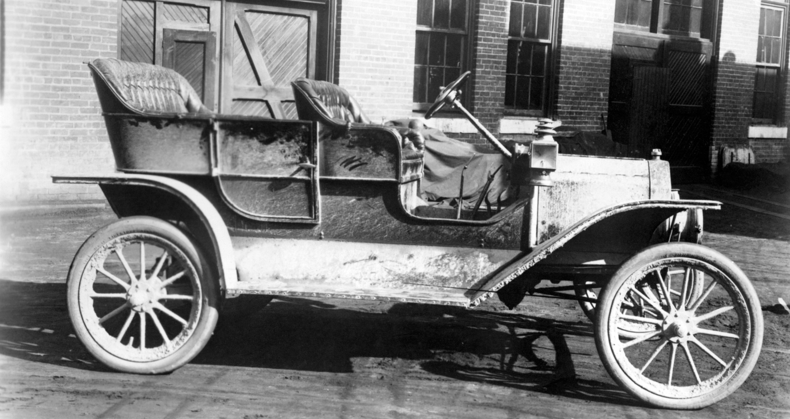 ca. September 1908 --- The actual car Henry Ford took on his hunting trip late in September, 1908. It can be said to be the world's first regular factory-produced Model T.