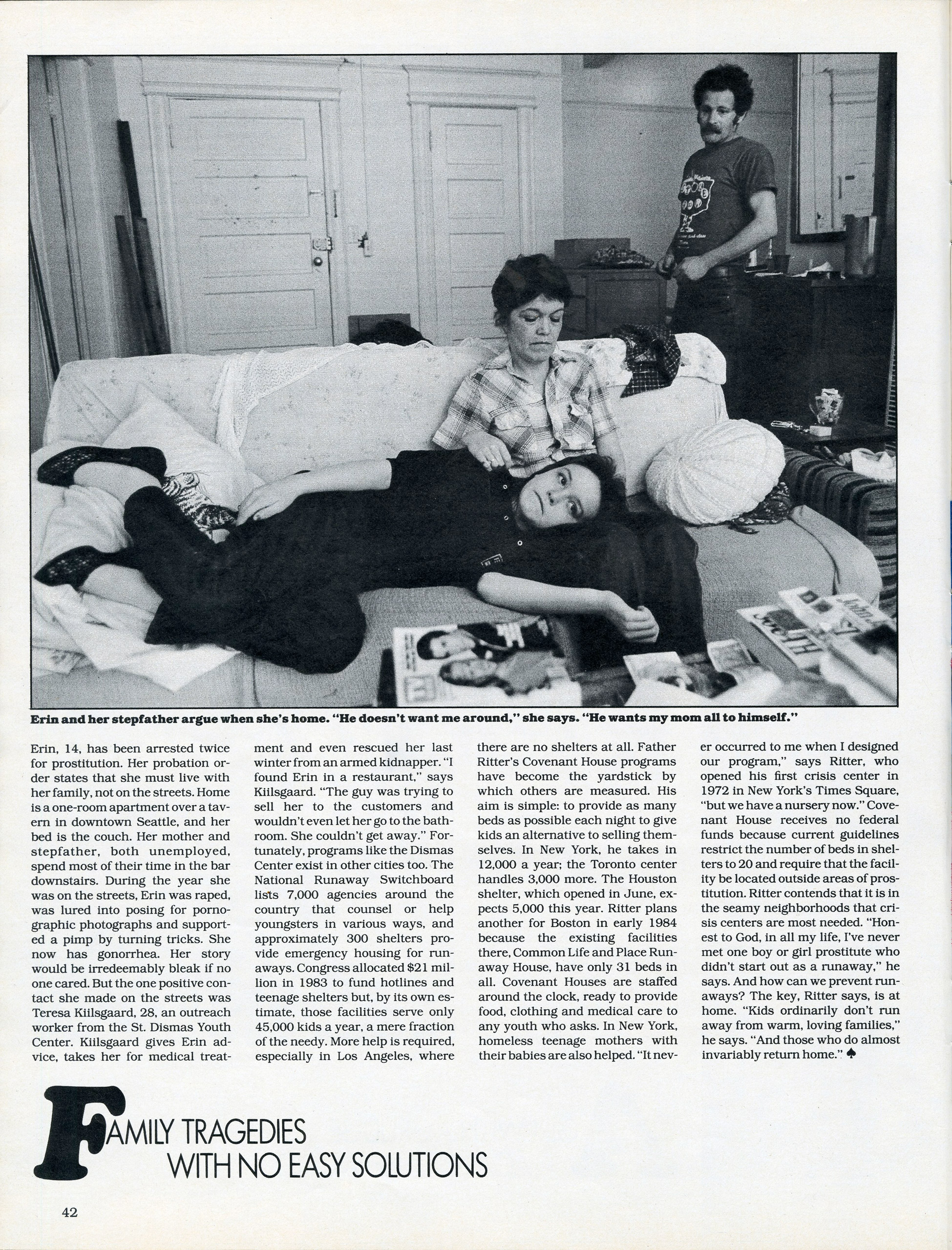 "Streets of the Lost: Runaway Kids eke out a mean life in Seattle"—LIFE magazine, July 1983.