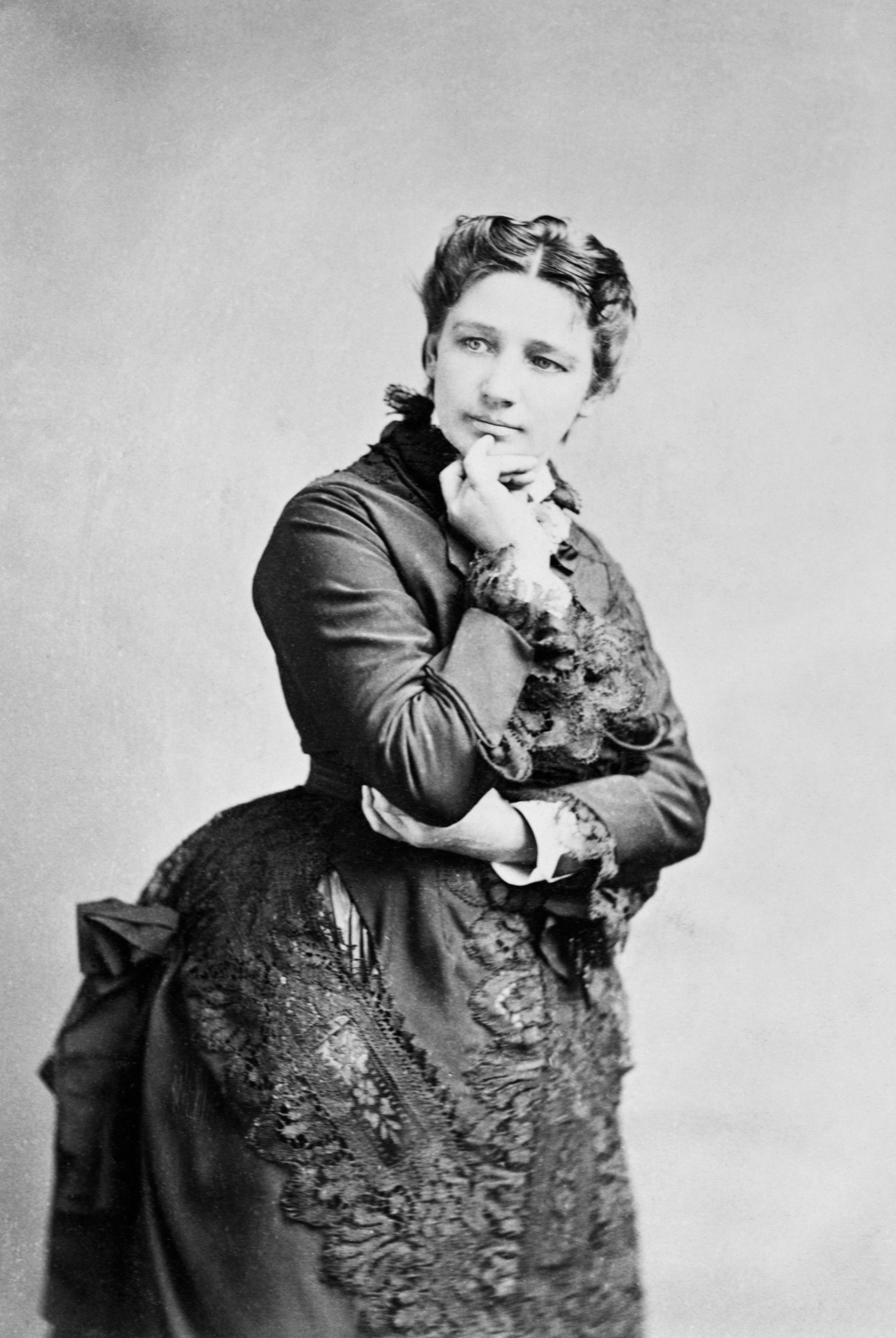 Portrait of American feminist Victoria Claflin Woodhull, circa 1872.