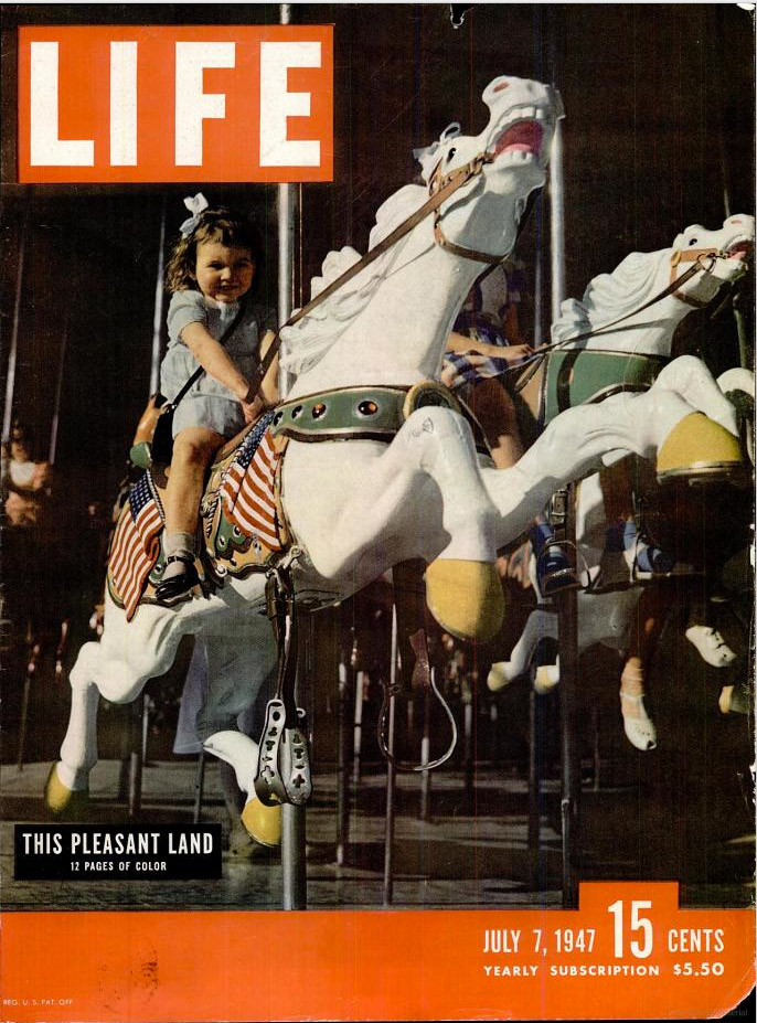 July 7, 1947 LIFE Magazine cover (photo by William Sumits).