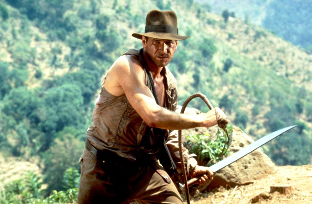 Harrison Ford as Indiana Jones in "Indiana Jones and the Temple of Doom."