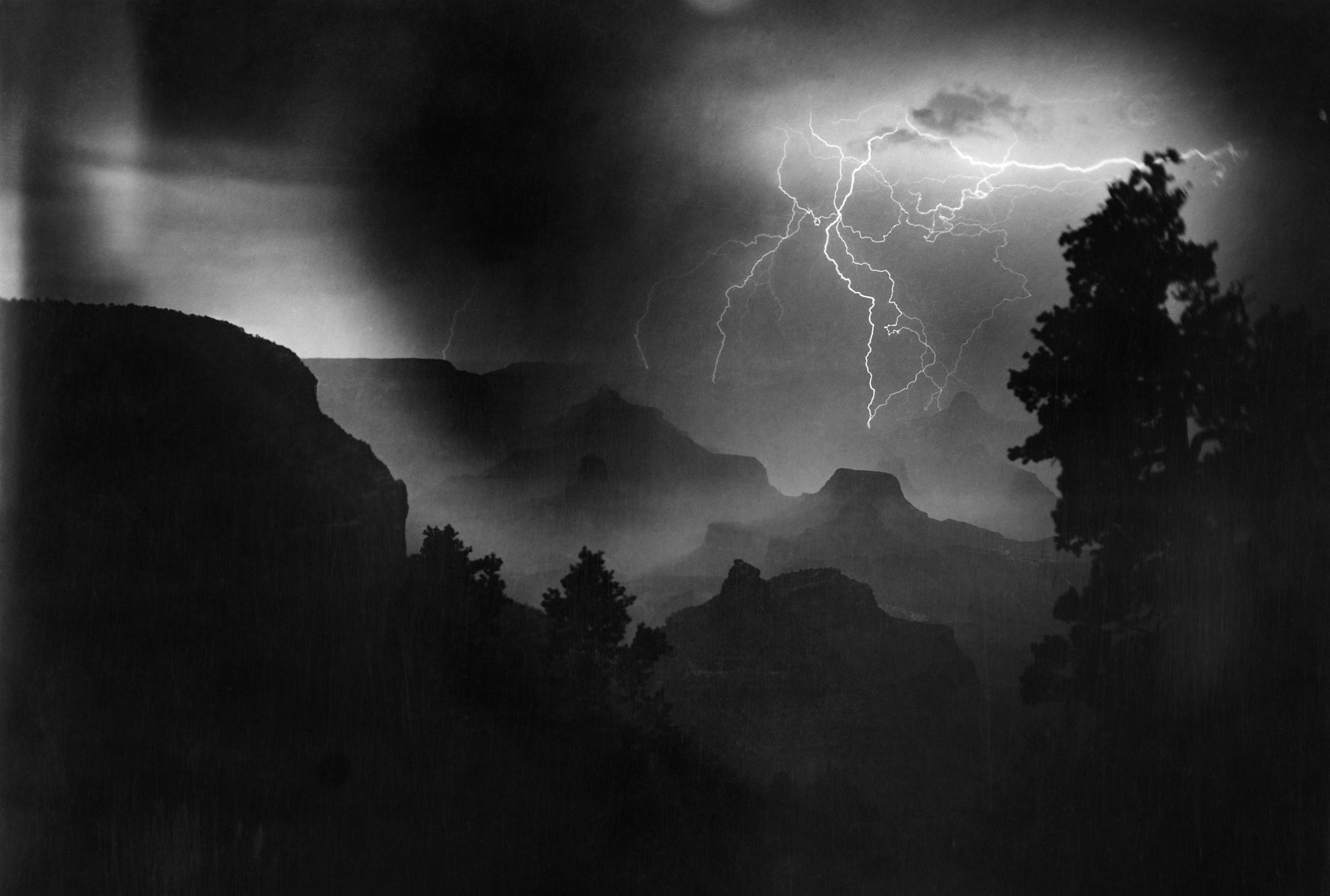lightning grand canyon electrical storm