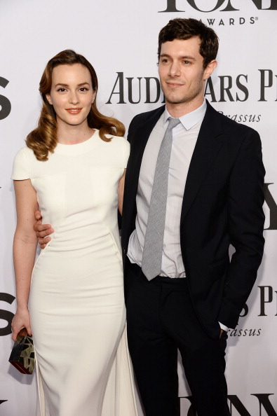 Leighton Meester and Adam Brody attend the 68th Annual Tony Awards in New York City on June 8, 2014.