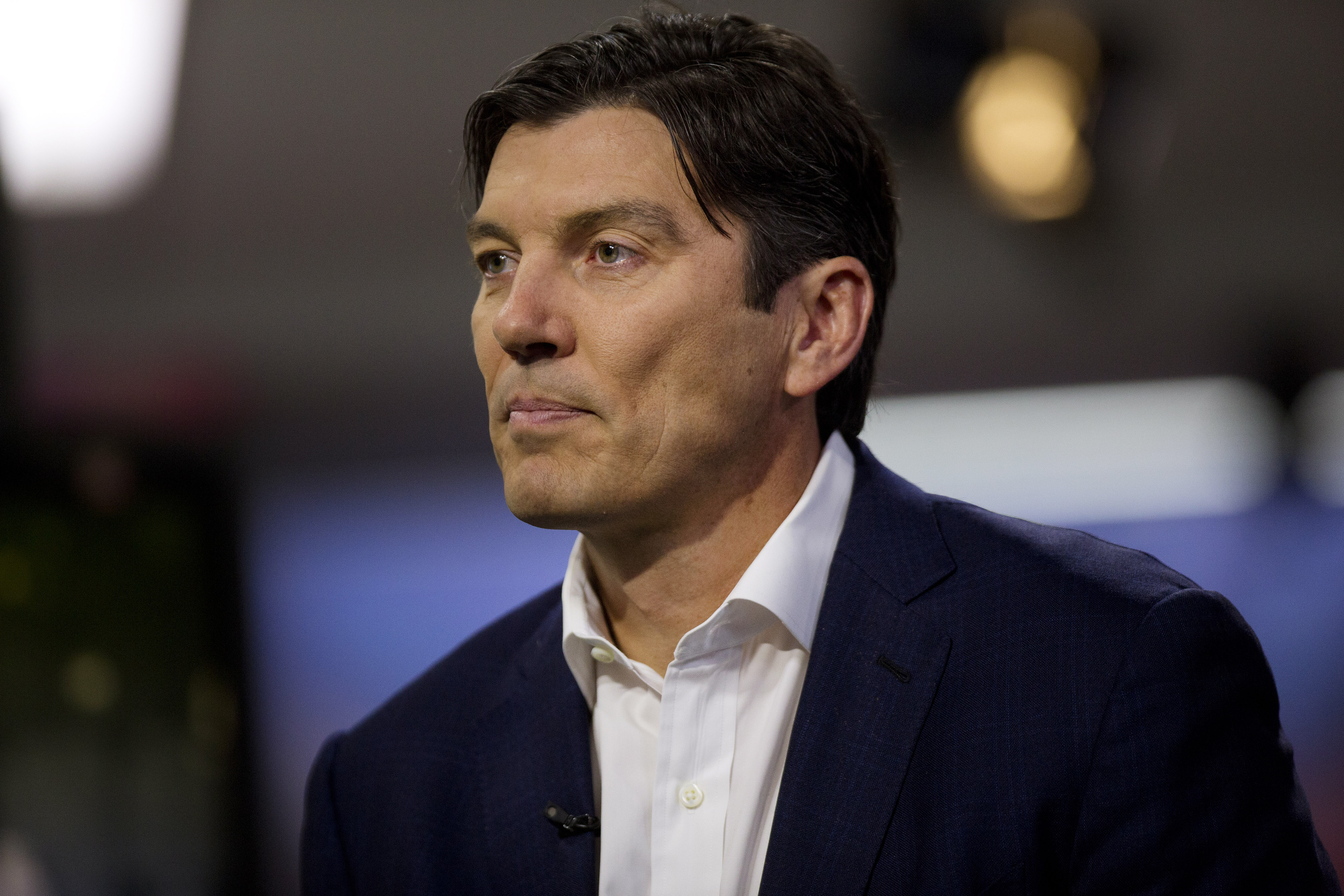 Timothy "Tim" Armstrong, chairman and chief executive officer of AOL Inc., listens to a question during a Bloomberg Television in New York, U.S., on Friday, June 27, 2014. (Bloomberg via Getty Images)