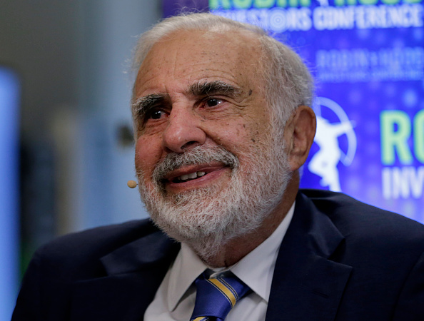 Billionaire activist investor Carl Icahn speaks during a Bloomberg Television interview at the Robin Hood Investors Conference in New York City on Oct. 21, 2014.