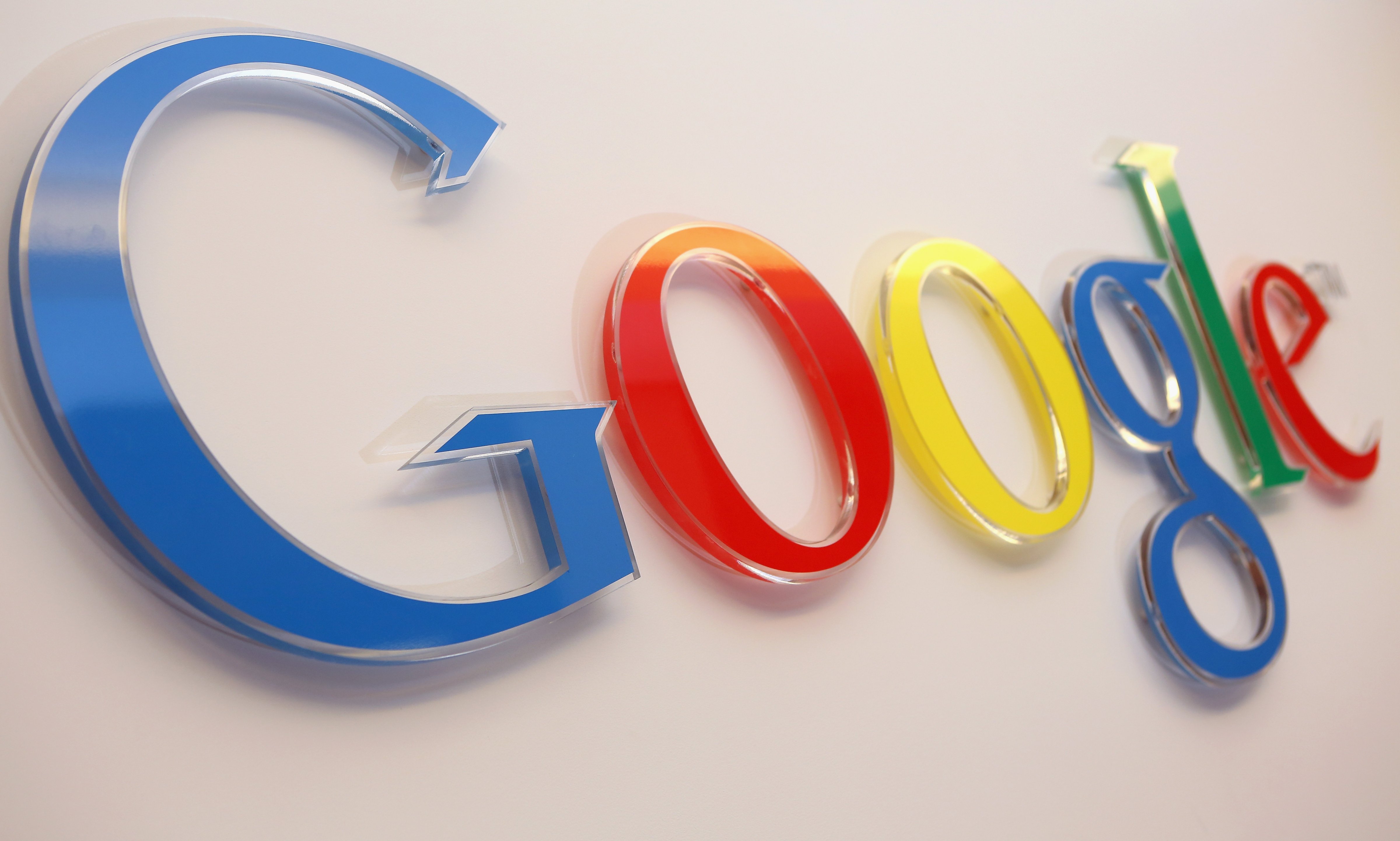 The Google logo is seen inside the company's offices on March 23, 2015 in Berlin, Germany. (Adam Berry—Getty Images)