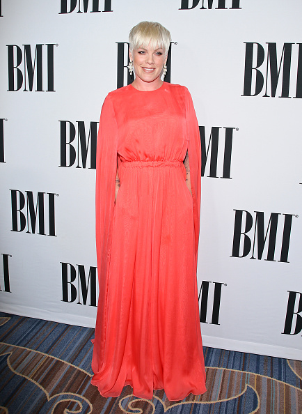 P!nk attends the 63rd Annual BMI Pop Awards in Beverly Hills, Calif. on May 12, 2015.
