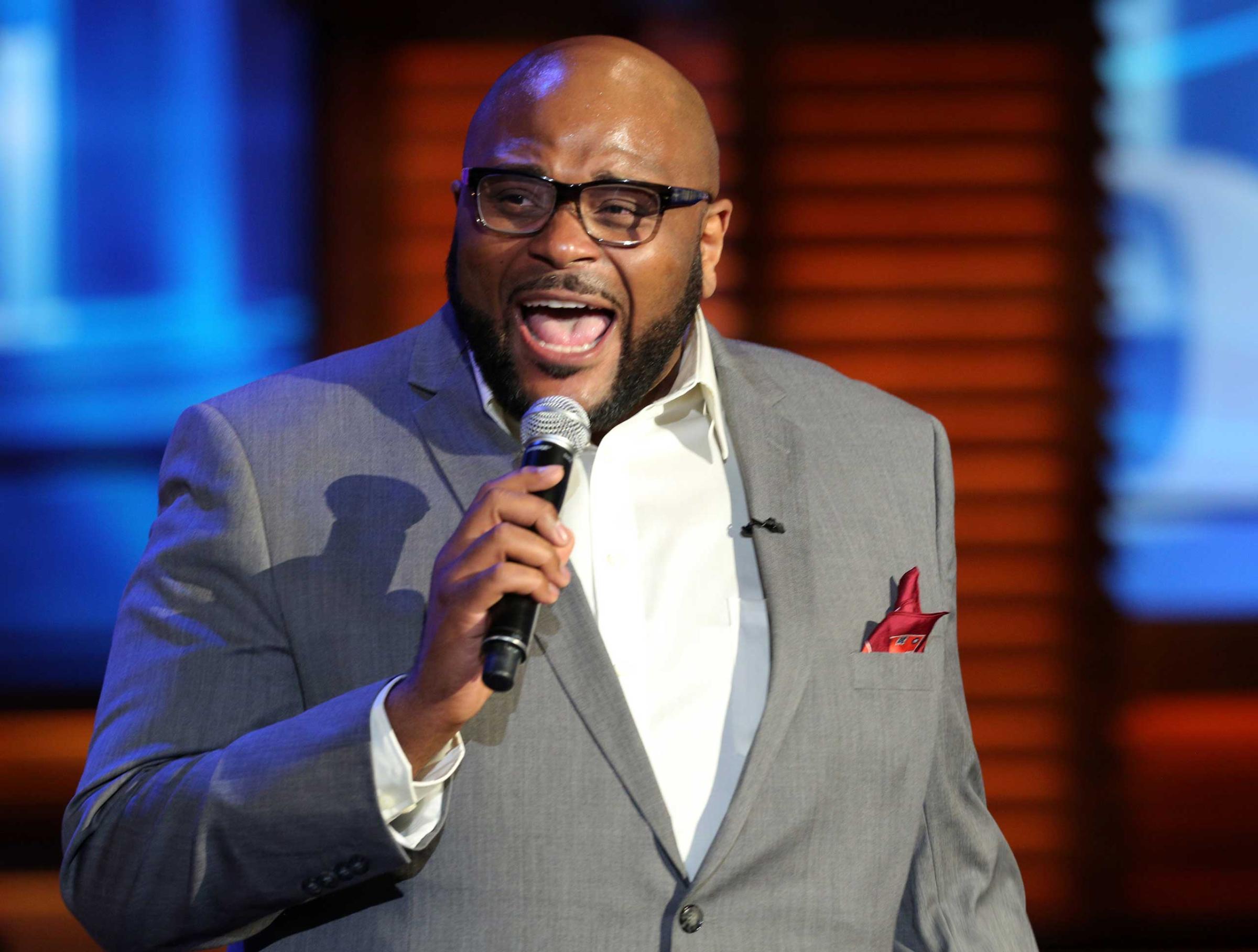 Ruben Studdard performs at When Georgia Smiled: The Robin McGraw Revelation Foundation And Verizon Unite For Second Annual Domestic Violence Summit at Paramount Studios in Hollywood, Calif. on Oct. 3, 2014.