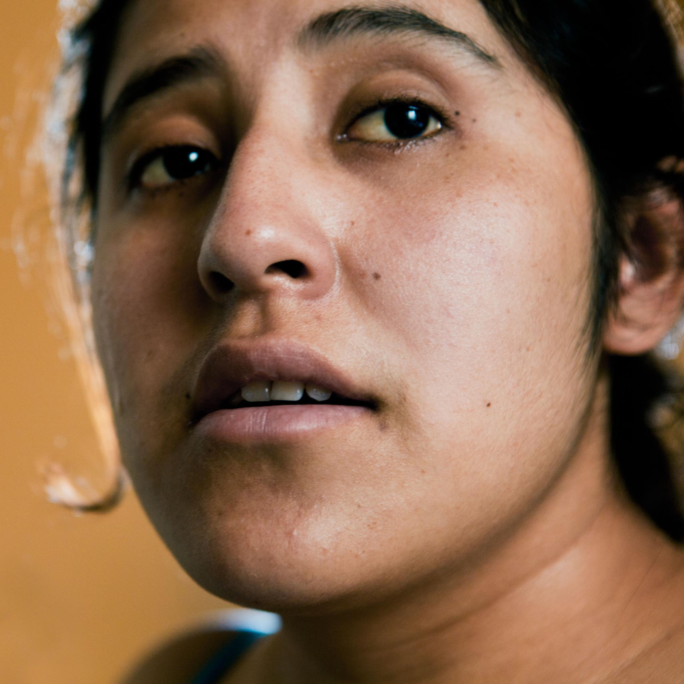 Juana Monter  (22) has been in the States for 4 years.  She is originary from  Zacualpan, a town in the state of Veracruz, México. Queens, NY, 2012.