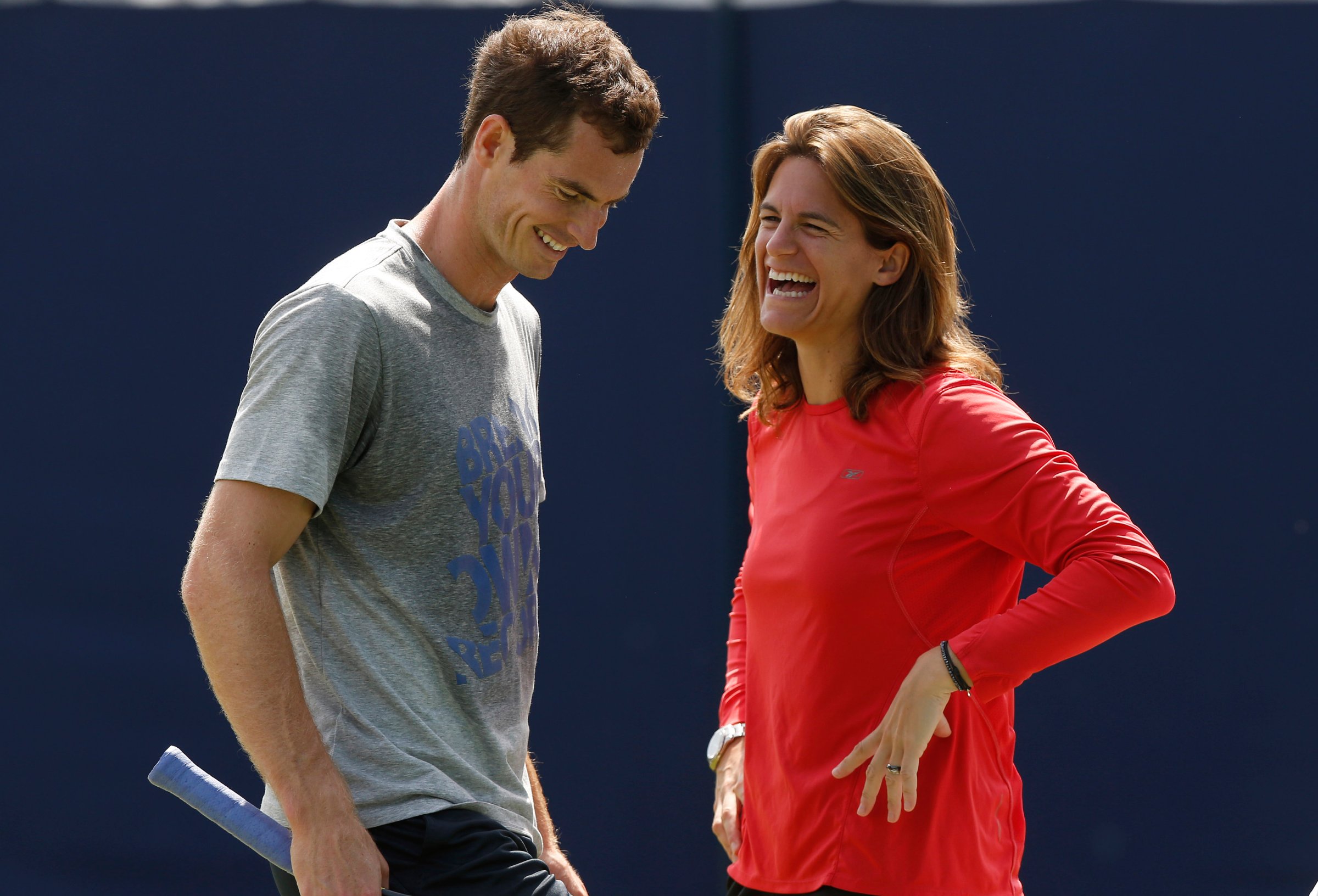 Andy Murray, Amelie Mauresmo london britain tennis queens club