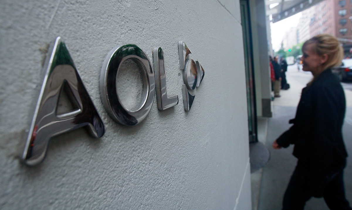 AOL corporate headquarters on Broadway May 28, 2009 in New York City (Mario Tama—Getty Images)