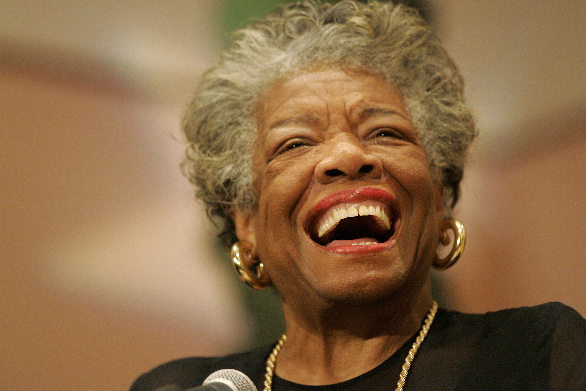 Poet and novelist Maya Angelou at a Sickle Cell Disease Association of America program in Mobile, Ala. on Sept 12, 2006.