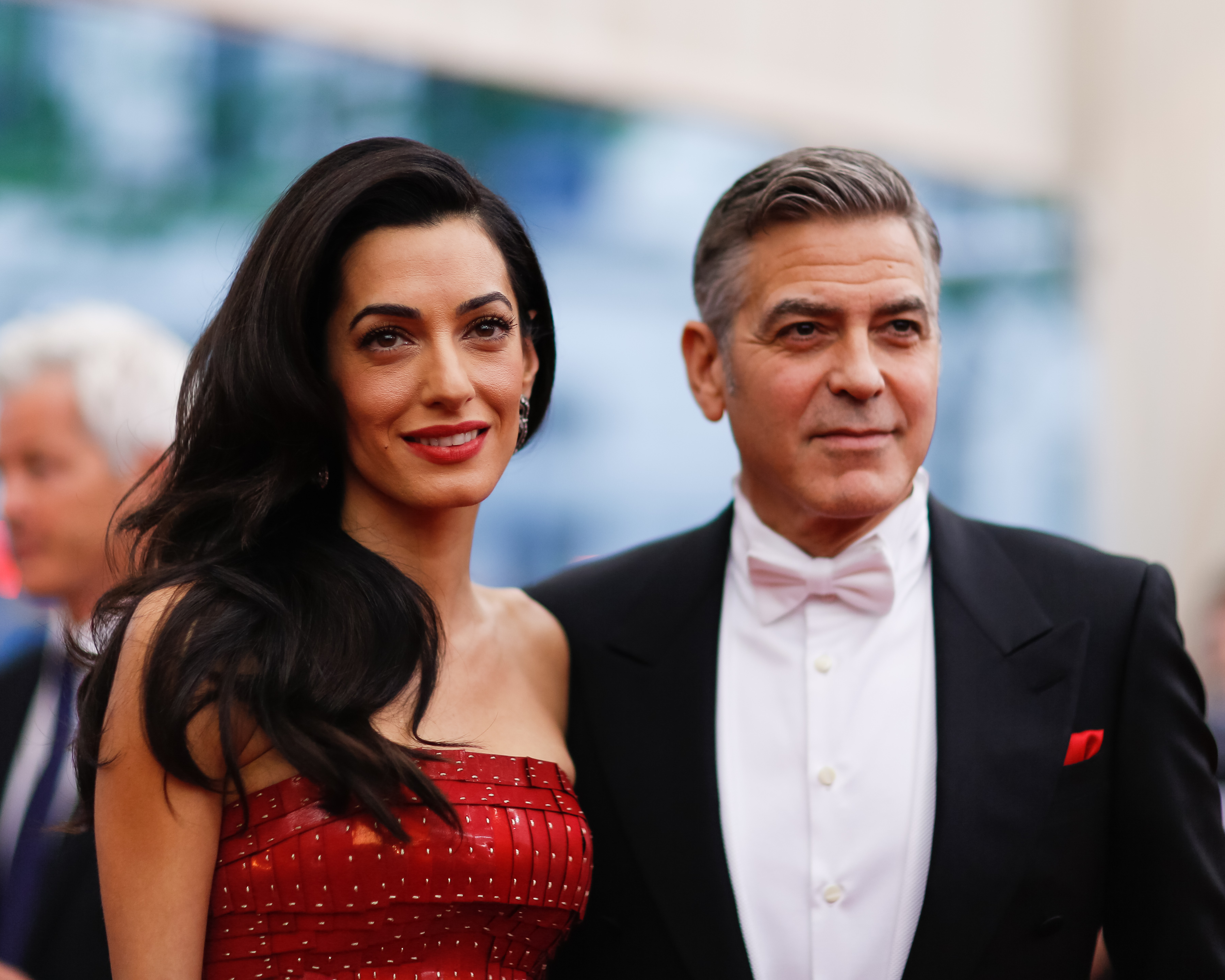 George Clooney and  Amal Alamuddin attend the Met Gala in New York City on May 4, 2015. (Julian Mackler—BFA/Sipa USA/AP)