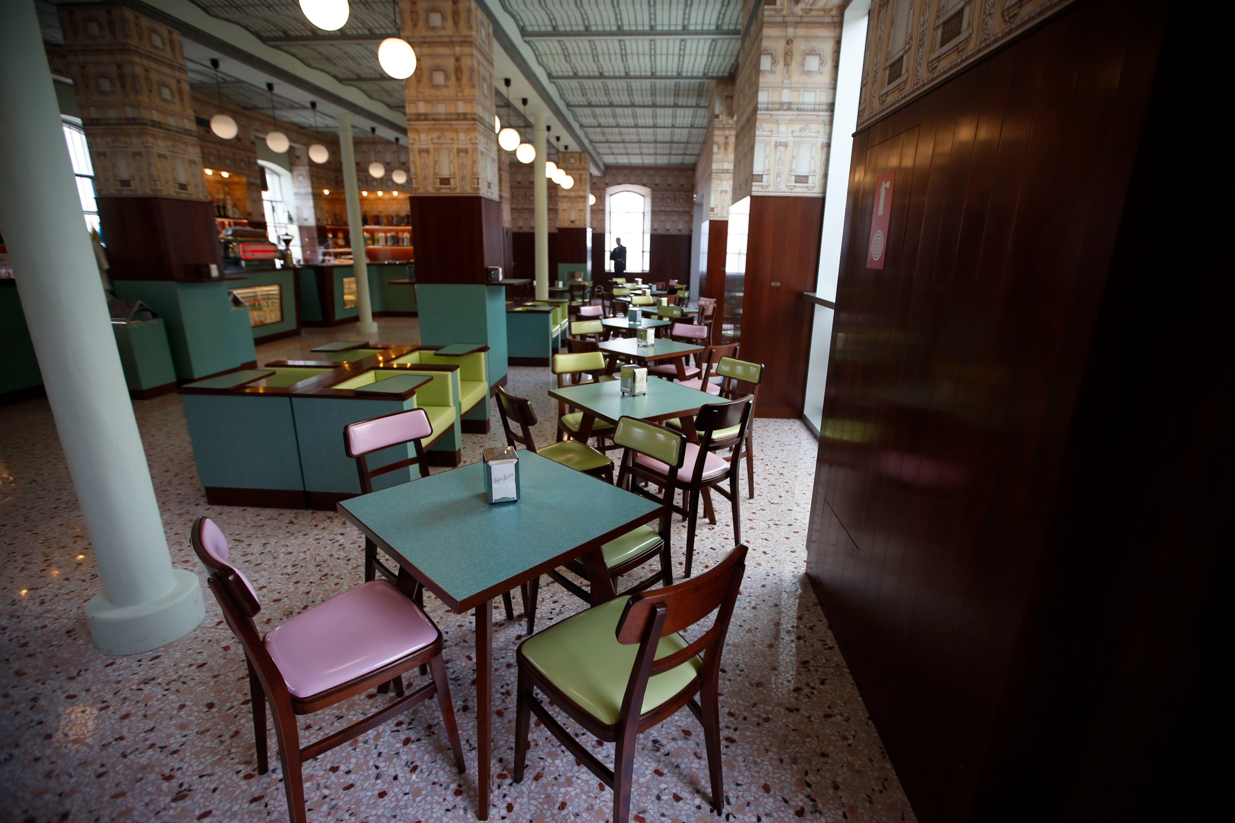 A view of the Bar Luce in Milan, Italy on May 8, 2015.