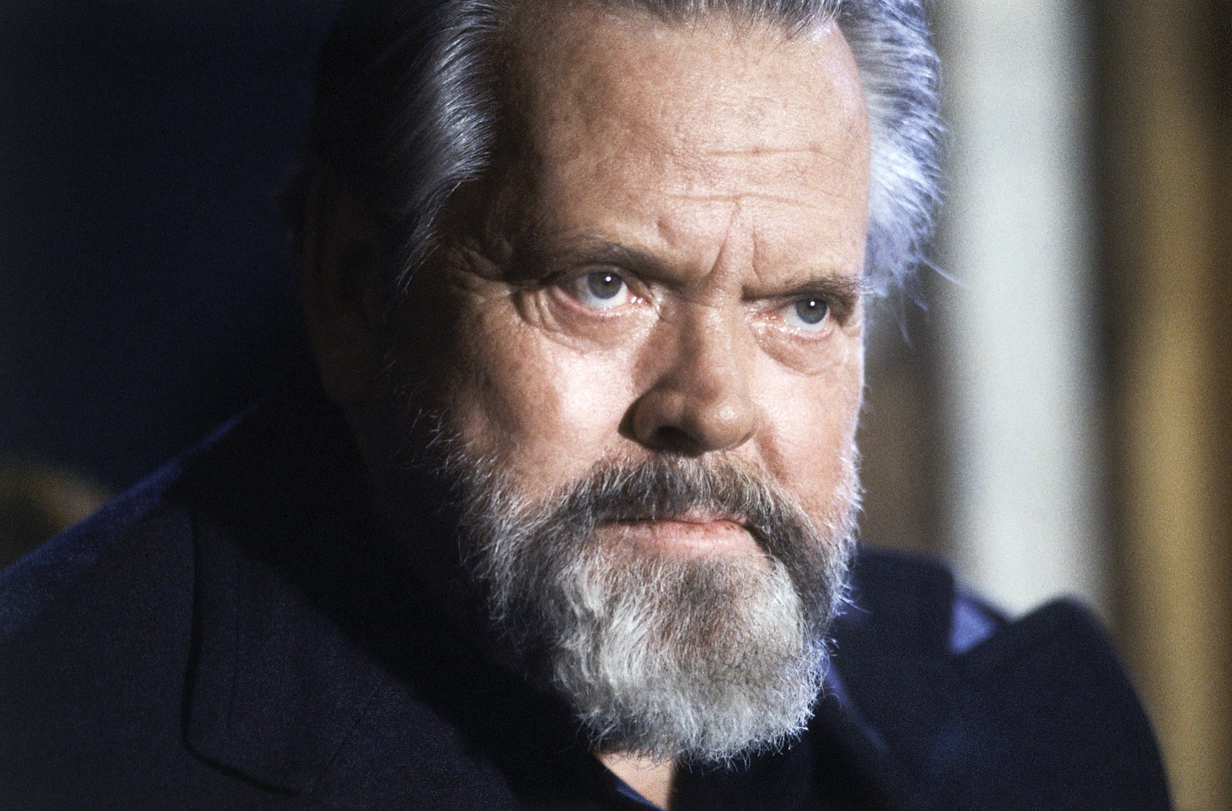 Orson Welles during a press conference in Paris on Feb. 22, 1982.