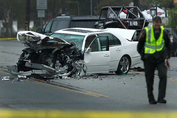 Kim Howe's car was damaged in a multiple vehicle crash involving Bruce Jenner on Feb. 7, 2015 in Malibu, California.