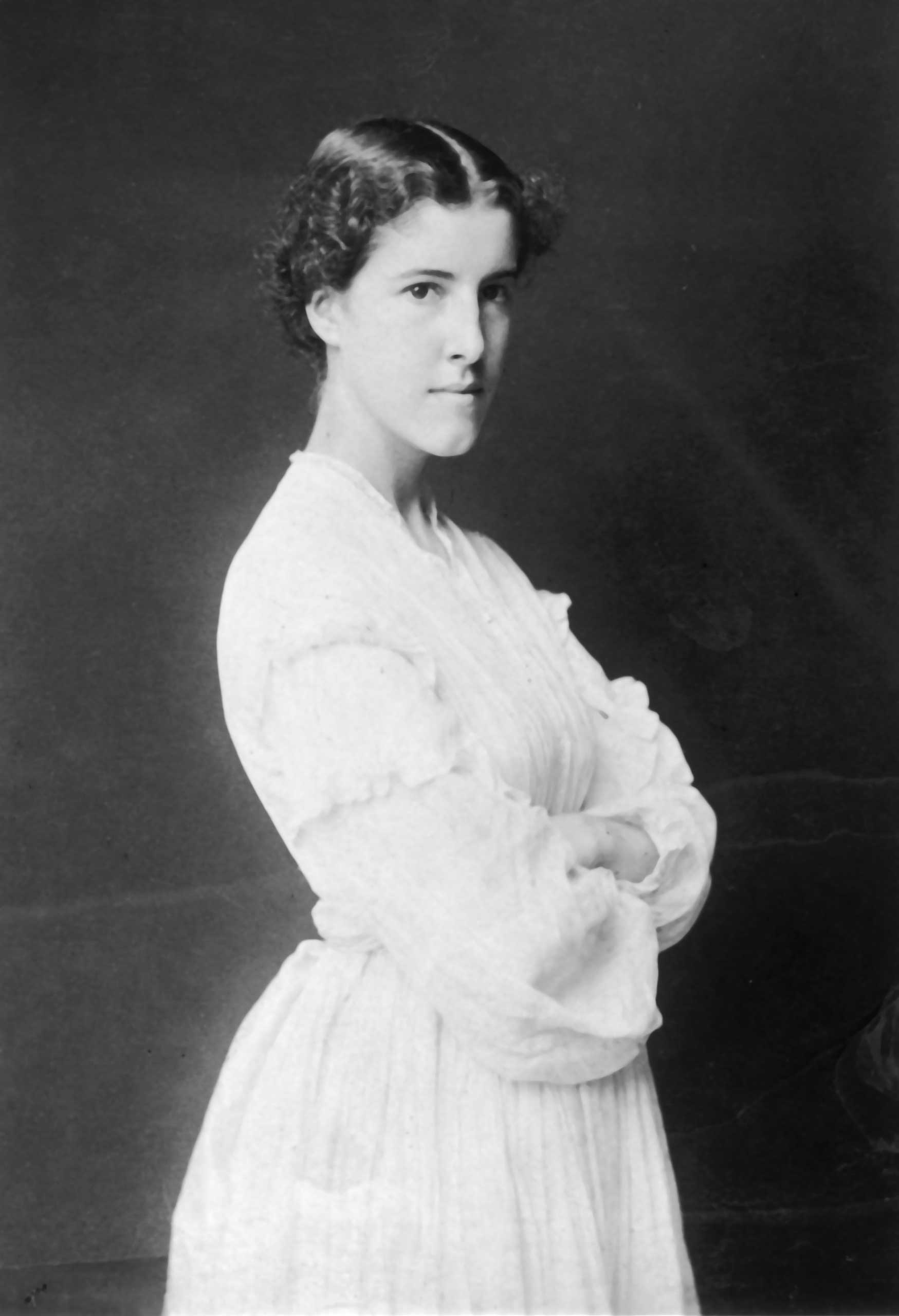 Portrait of Charlotte Perkins Gilman, circa 1896.
