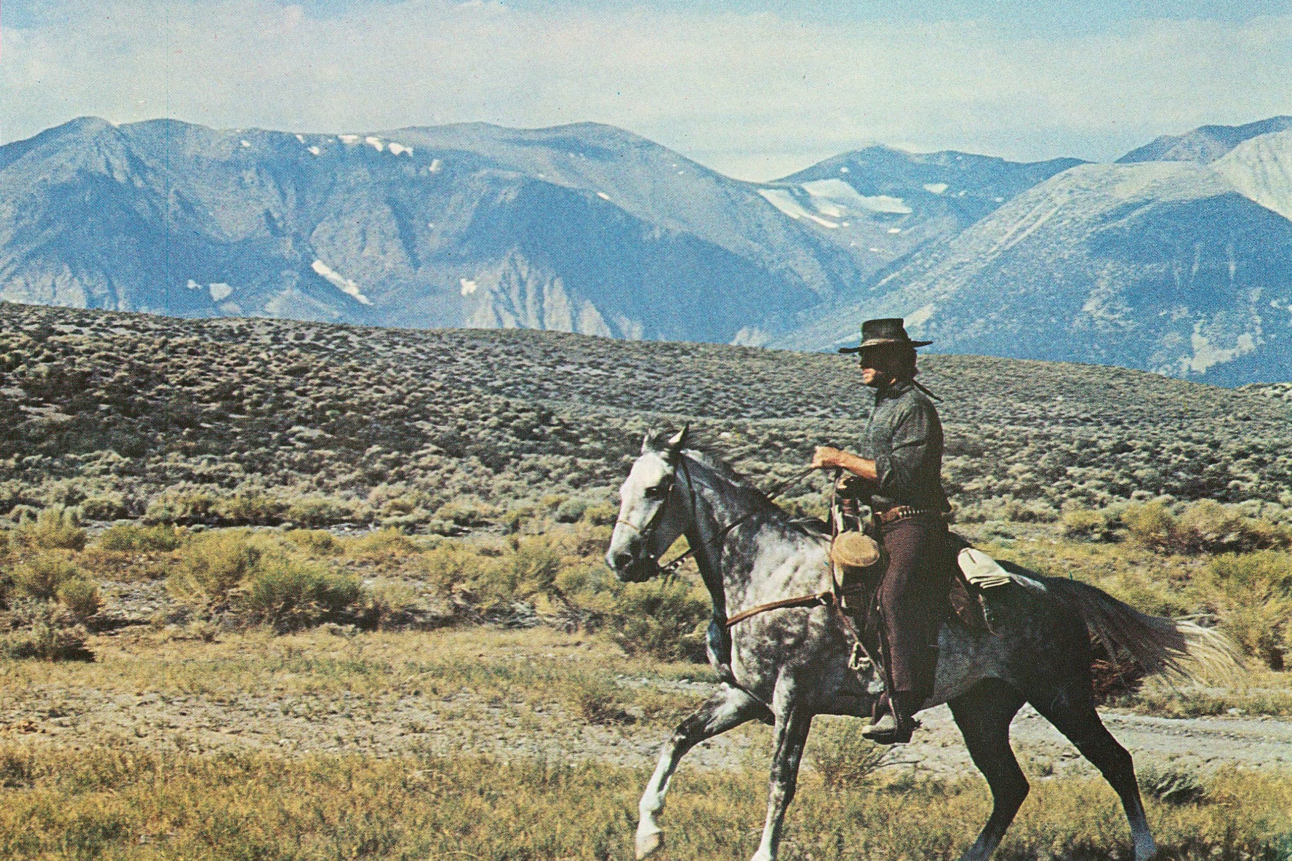 High Plains Drifter, 1973 Ernest Tidyman, who in 1971 had written the seminal urban-cop movies The French Connection (winning an Oscar) and Shaft), penned Eastwood's first Western that he directed as well as starred in. This time he really is a man with no name — he may be a ghost gunman, or a vindictive Jesus — with a wild metaphorical streak: he forces the locals to paint the town red and rename the place Hell.  Part of the time The Stranger is Dirty Harry in cowboy boots, a good cop trying to do his duty in a world ungrateful for his sadistic efforts,  wrote Richard Schickel in TIME.  Part of the time he is Christ reincarnated; in another life (a recurring dream informs us), he suffered a version of Calvary inflicted on him by this very town.  After dismissing Eastwood as a galoot with troglodyte political tendencies and too much power, the critics began perking up to Eastwood, as a director and actor, with this mean, majestic parable.