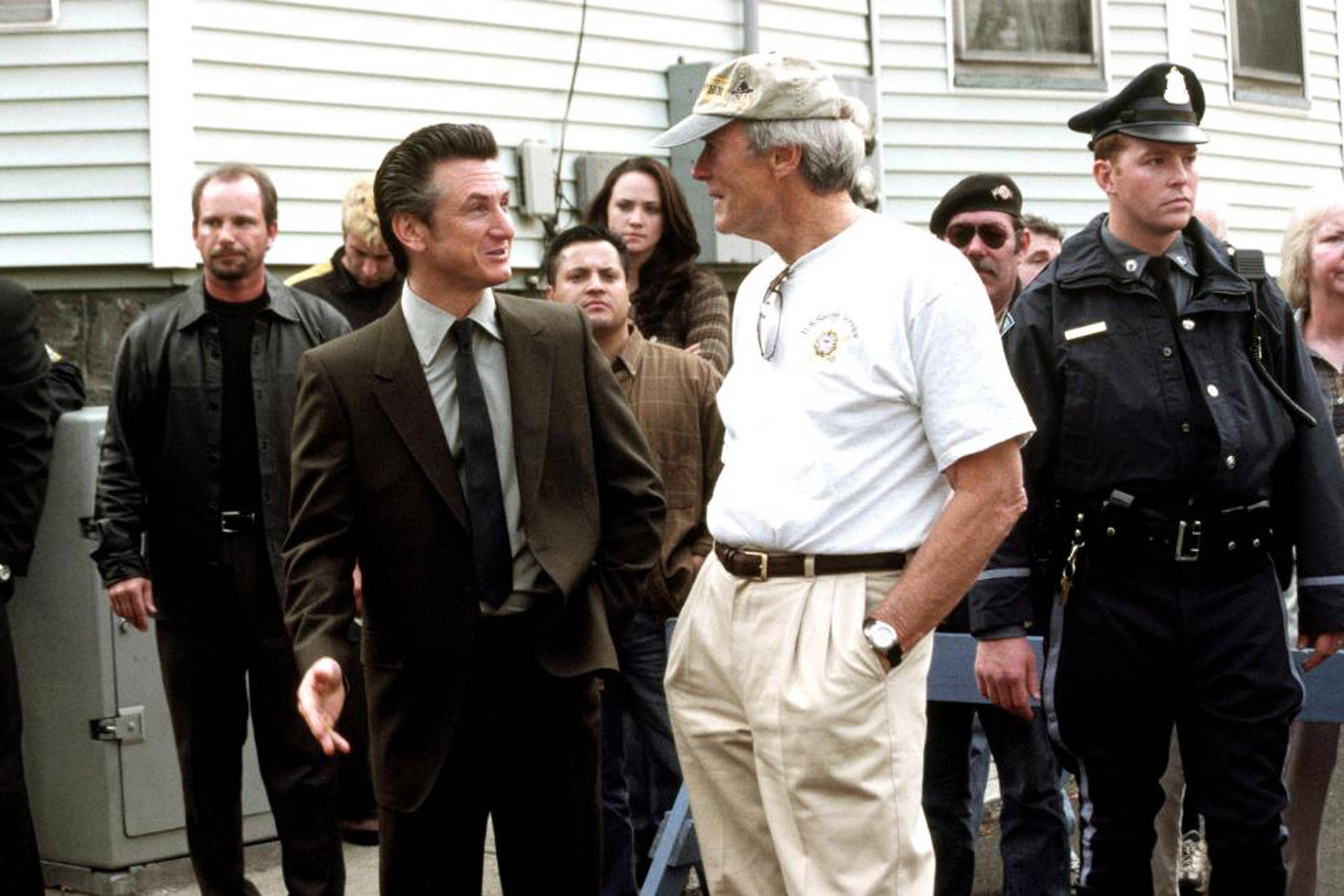 Mystic River, 2003 He directed but did not appear in the movie of Dennis Lehane's novel about Boston family values. Sean Penn, ostensibly the least likely actor to get along with Eastwood, famously did, as did the rest of the ensemble.  Clint is the approving rascal, older-brother father,  Penn told TIME's Desa Philadelphia.  You are not inclined toward useless rebellion with him, unless you just want to see him laugh at you.  On Oscar Night there were smiles all around: Best Actor for Penn and Supporting Actor for Tim Robbins, plus nominations for Picture, Director (Eastwood), Screenplay (Brian Helgeland) and Supporting Actress (Marcia Gay Harden).