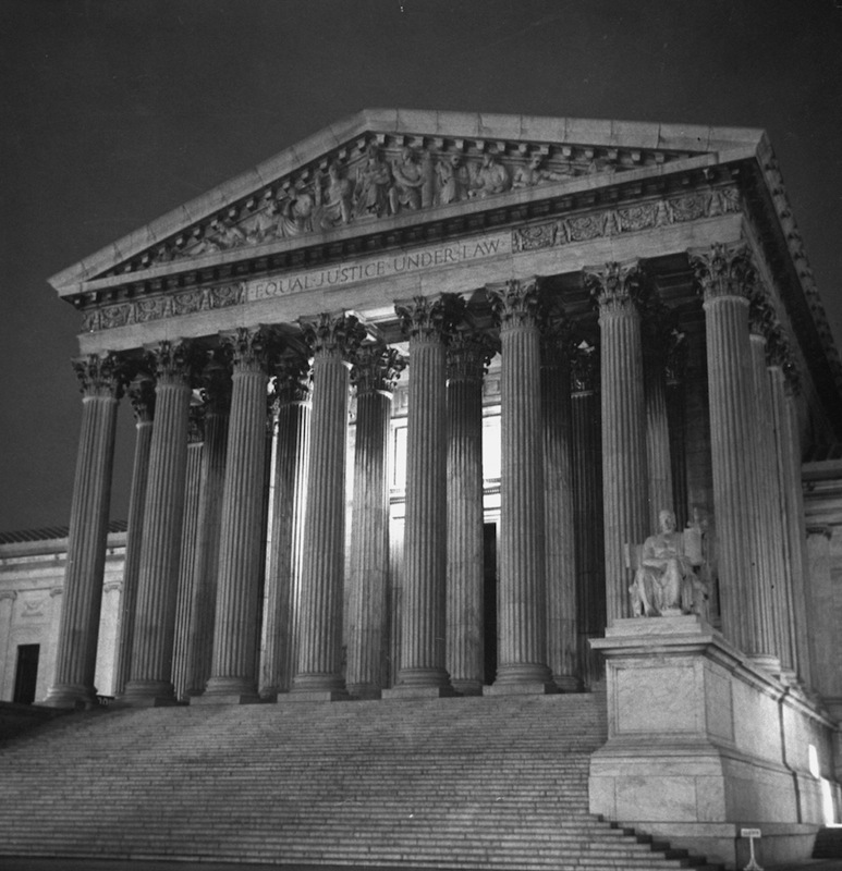 Exterior of the Supreme Court building.