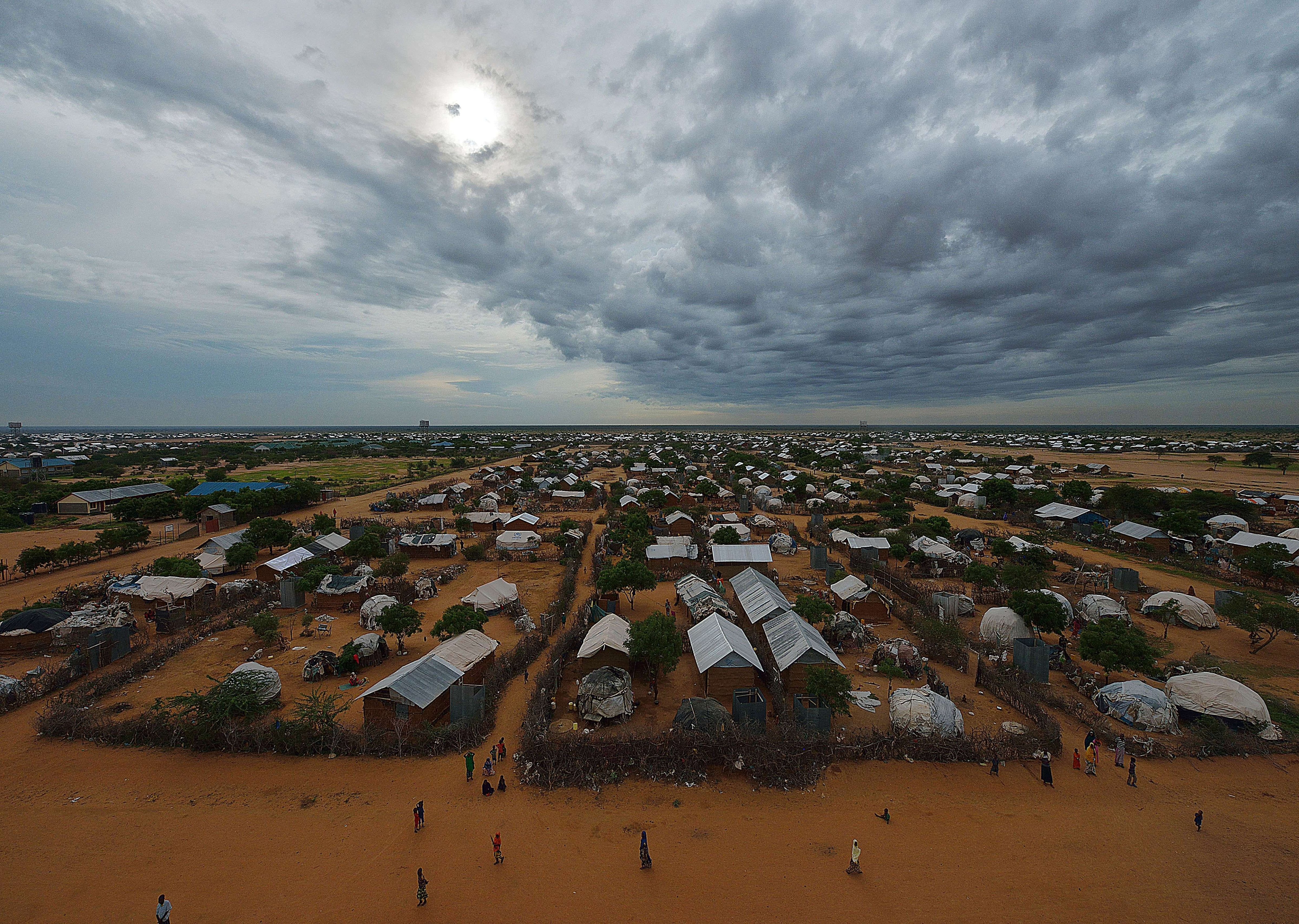 An overview of the part of the eastern sector of the IFO-2 camp in the sprawling Dadaab refugee camp, north of the Kenyan capital Nairobi seen on April 28, 2015. (Tony Karumba—AFP/Getty Images)