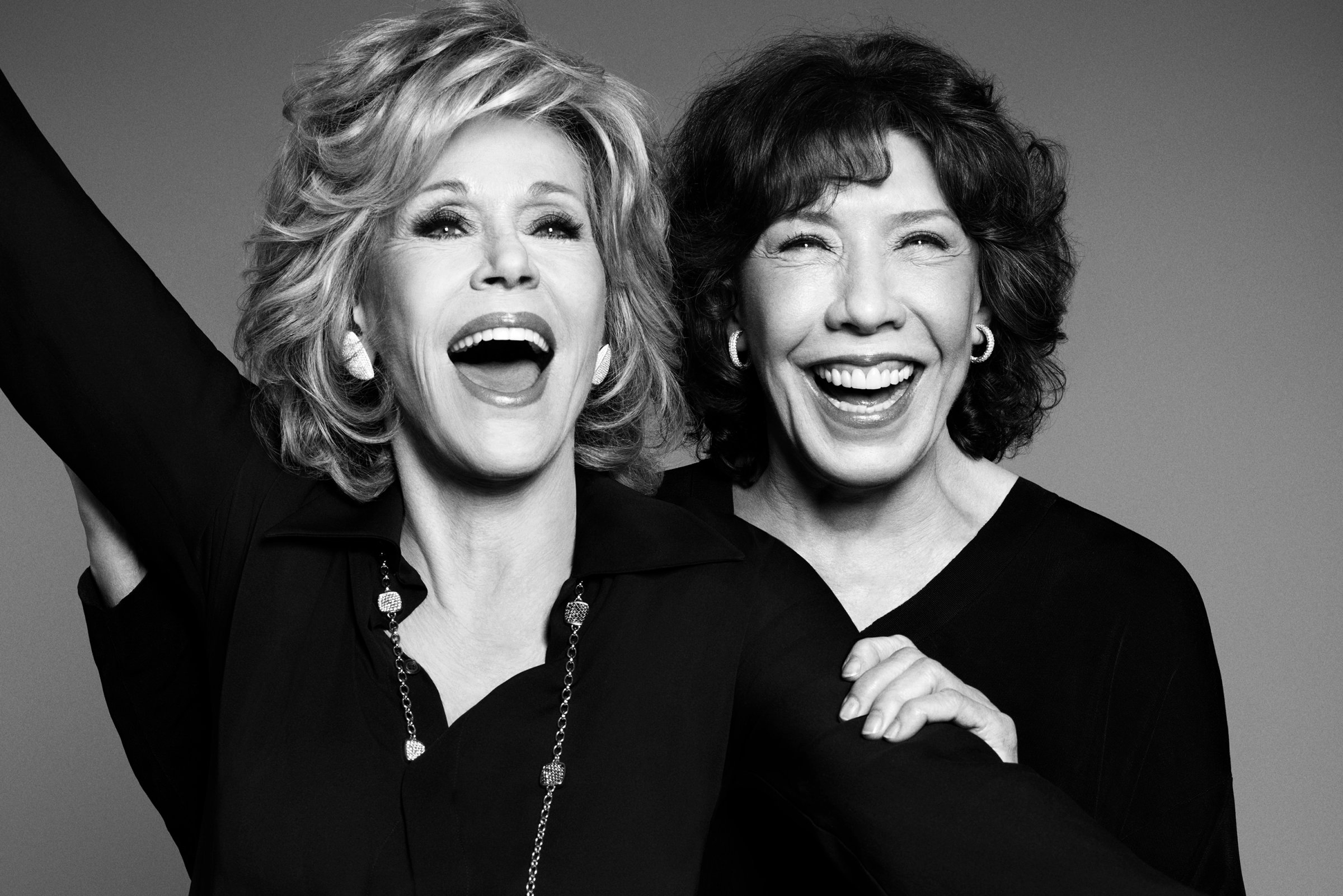 Queens of comedy: Old friends Fonda and Tomlin team up for their first project together in 35 years.