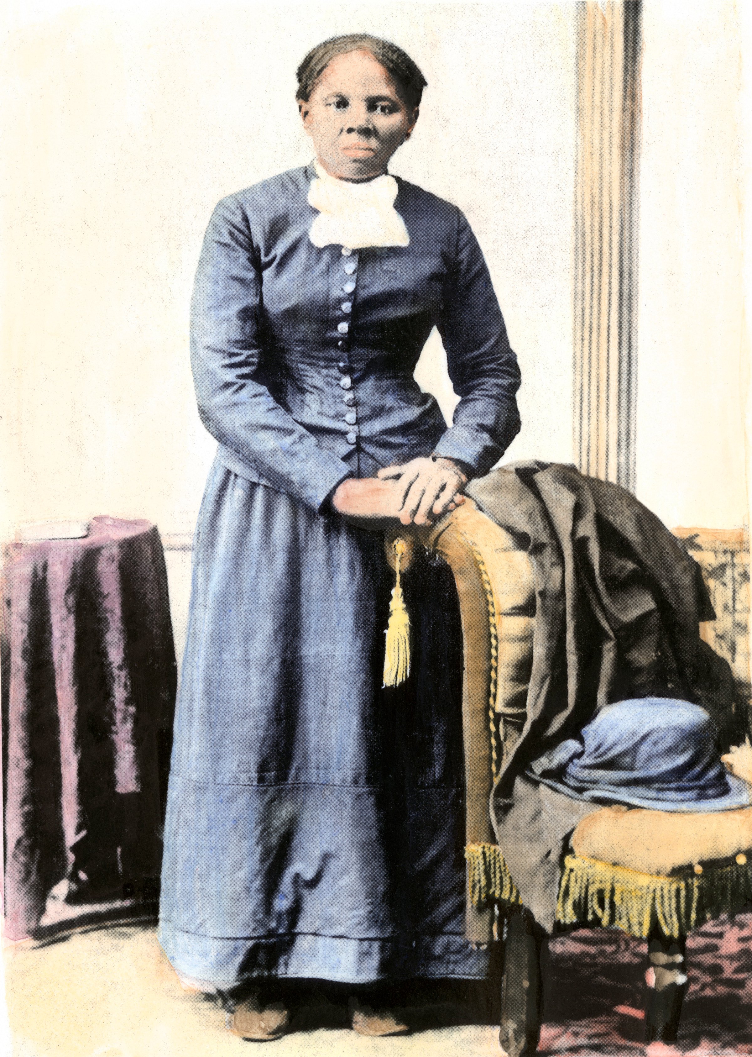 American abolitionist Harriet Tubman (1820 - 1913) escaped slavery and went on to lead the Underground Railroad.