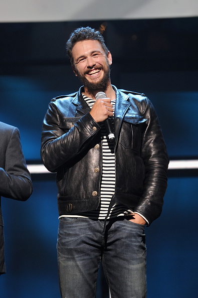 James Franco at the Hulu Upfront Presentation on April 29, 2015 in New York City.
