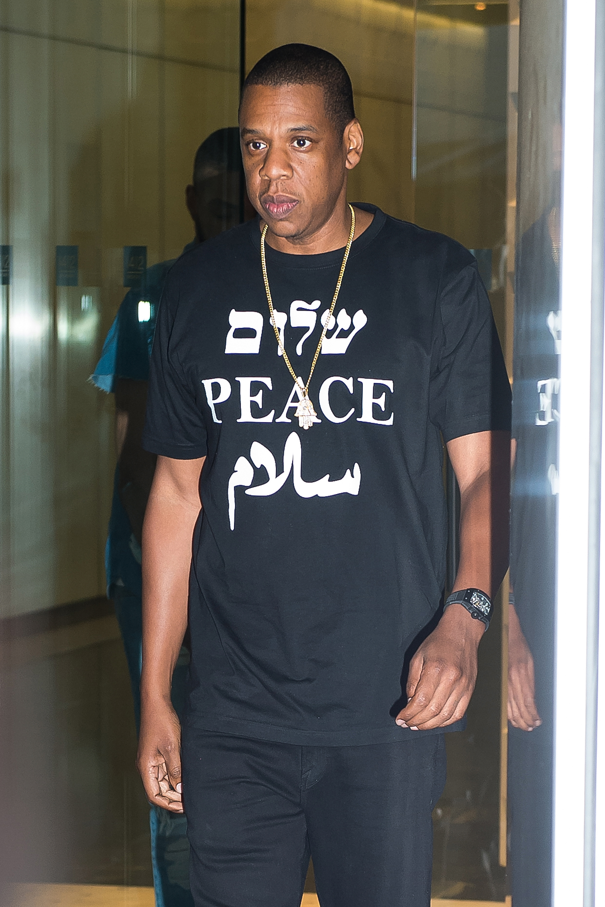 Rapper Jay-Z seen on the streets of Manhattan on May 11, 2015 in New York City. (Michael Stewart—Getty Images)